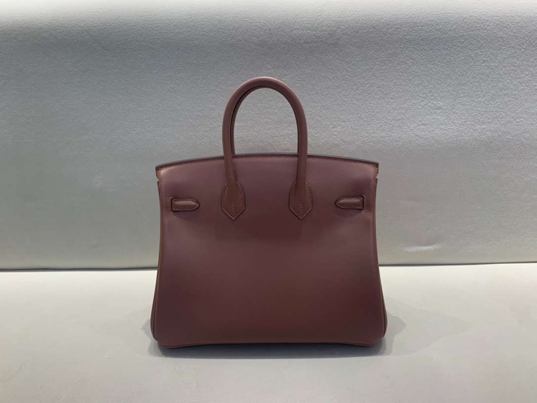 H**me5 Birkin 25 Beton Swift Bordeaux For Women 25cm / 9.8in