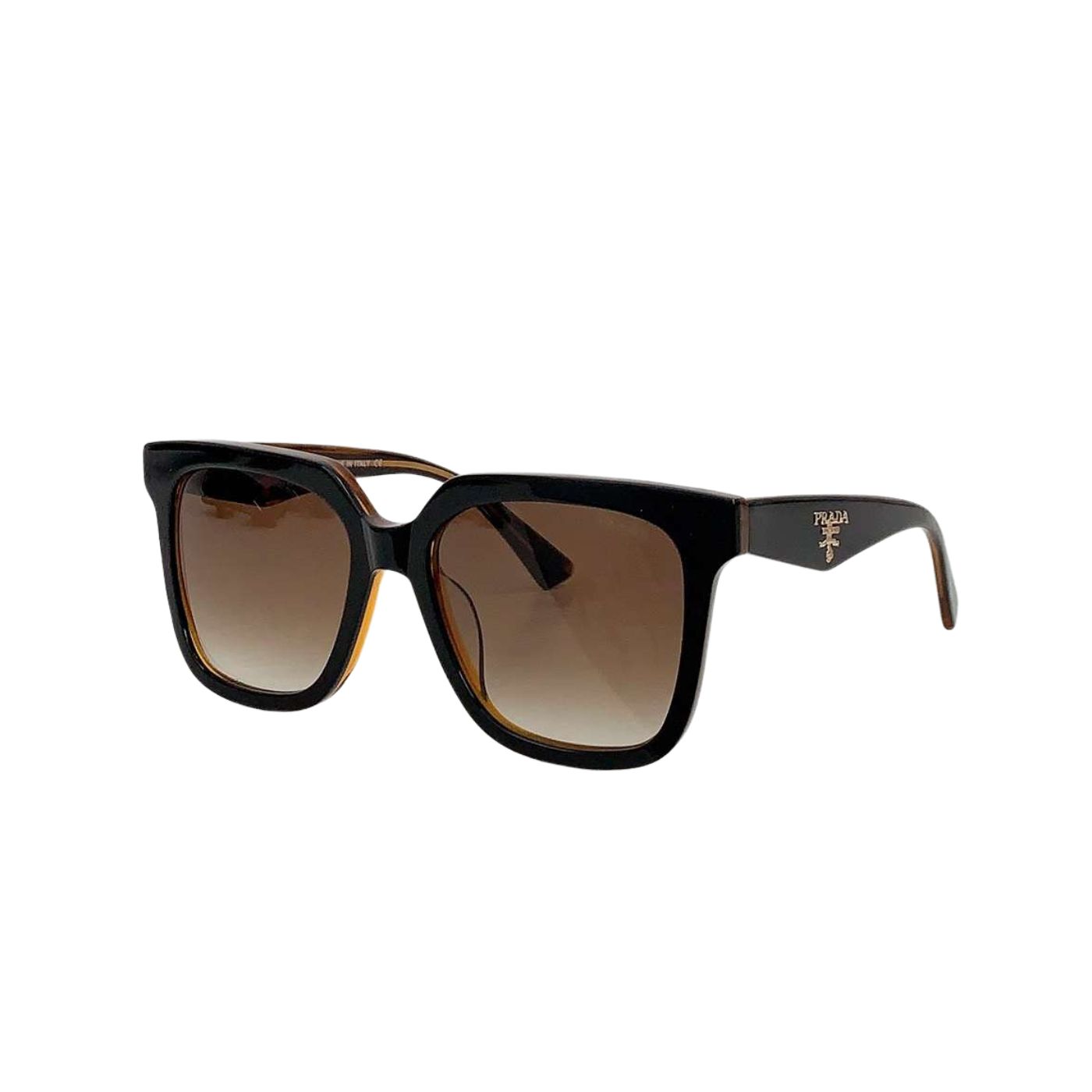 Pra*a Sunglasses Squares Gradient Brown For Women