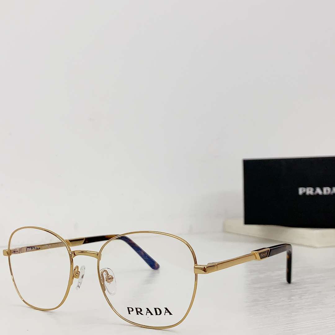 Pra*a Round Glasses Gold For Women