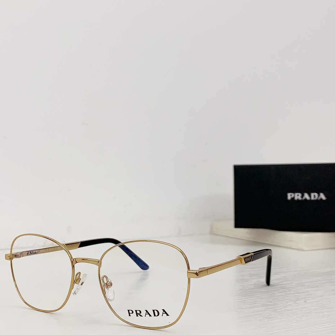 Pra*a Round Glasses Gold For Women