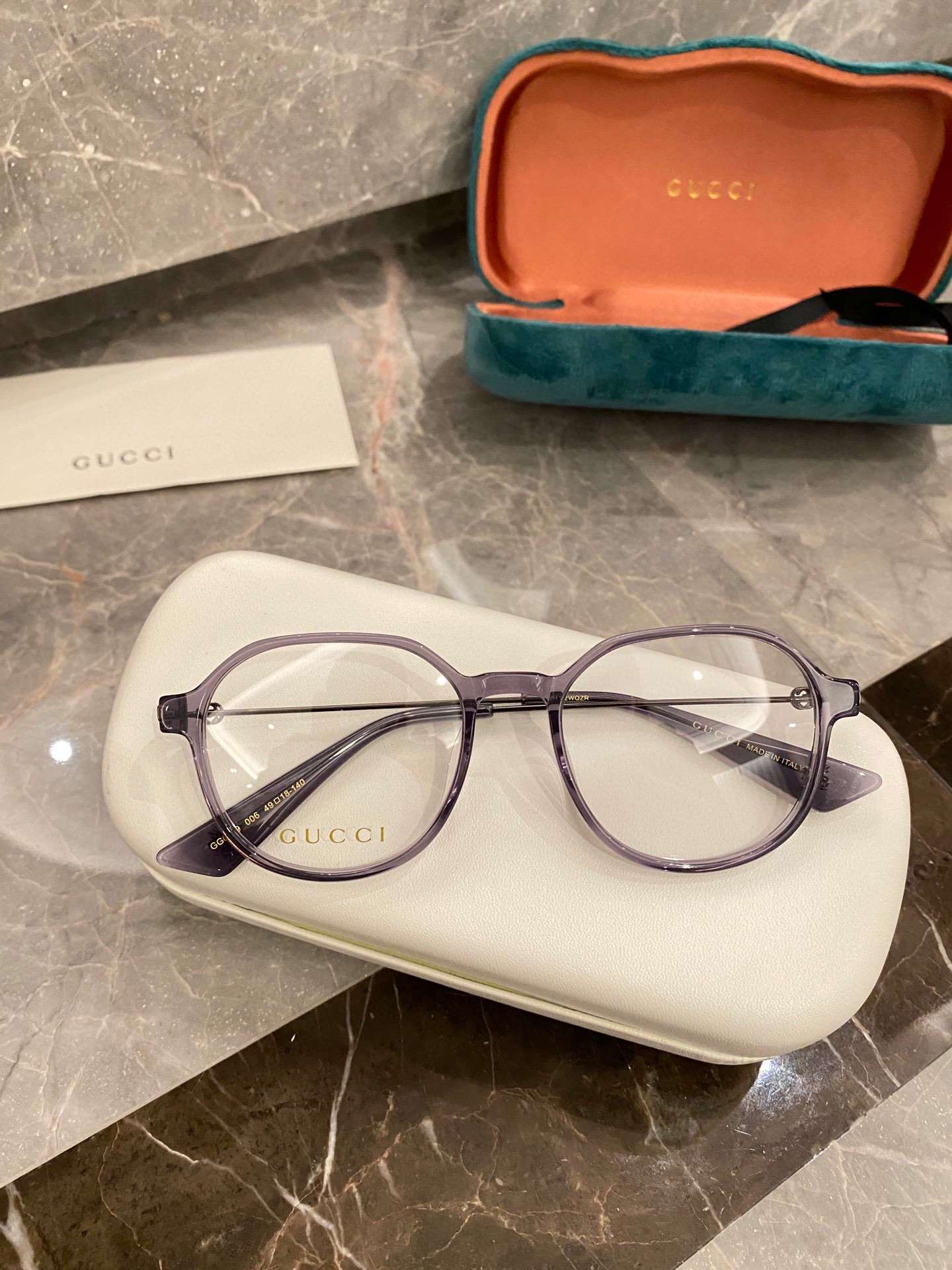 Gvc*1 Round Frame Flat Sunglasses Light Purple For Women