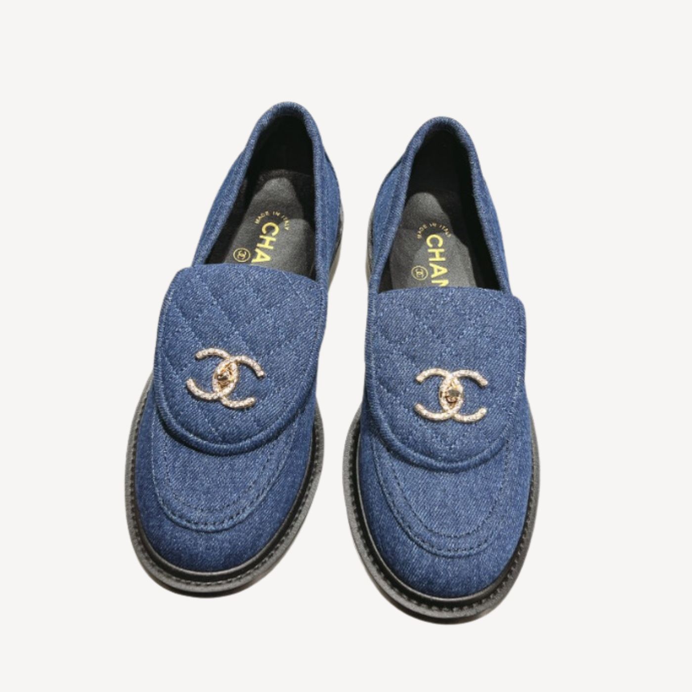 Ch**el Moccasins Navy Blue For Women