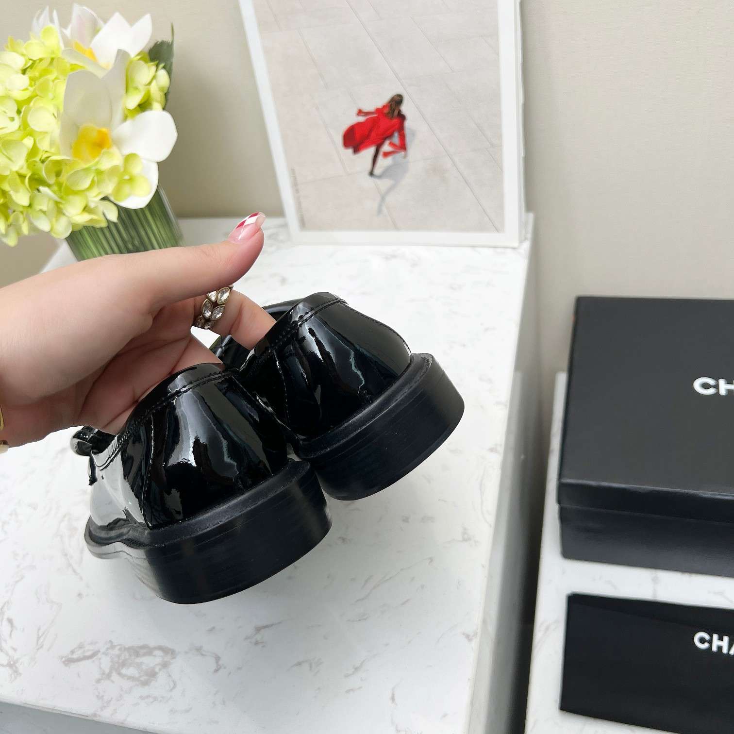 Ch**el Moccasins Black For Women