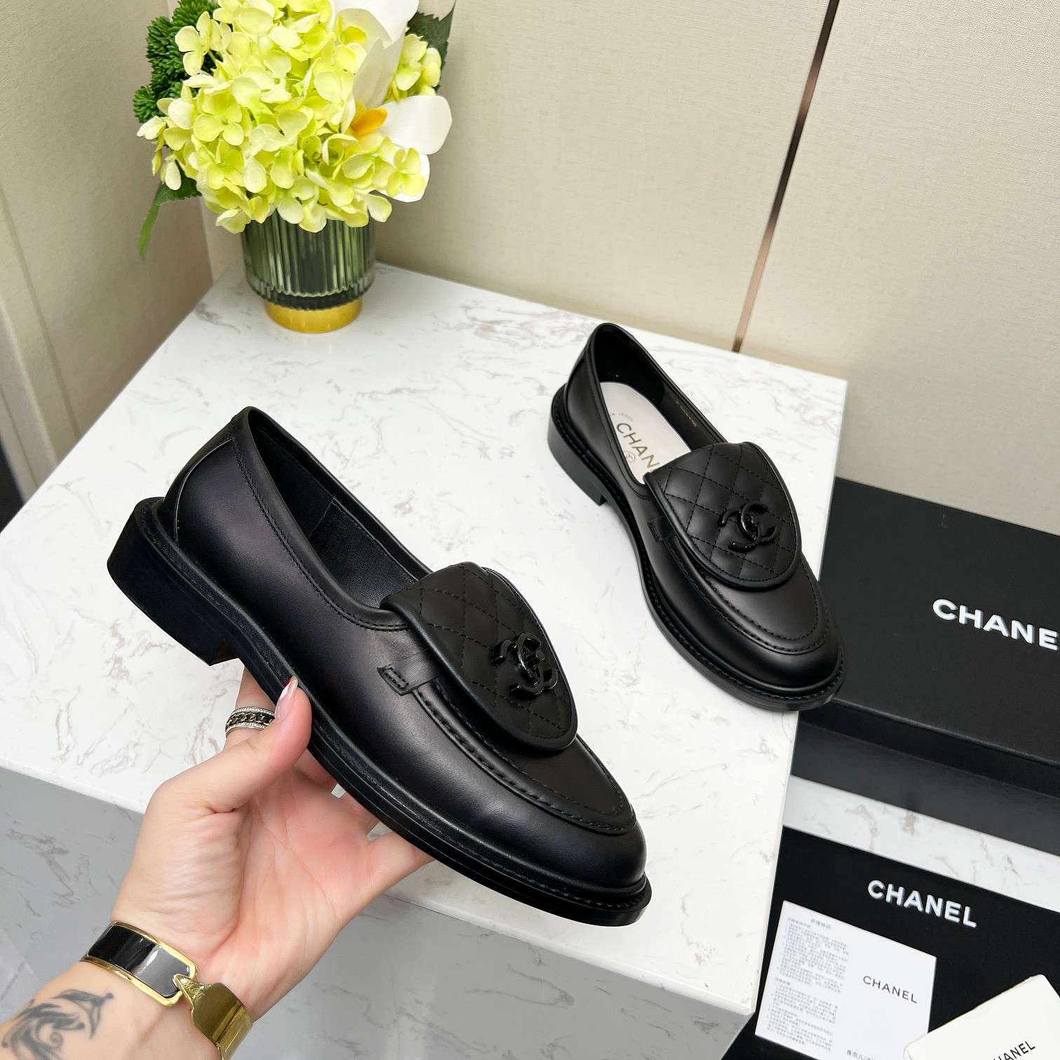 Ch**el Moccasins Black For Women