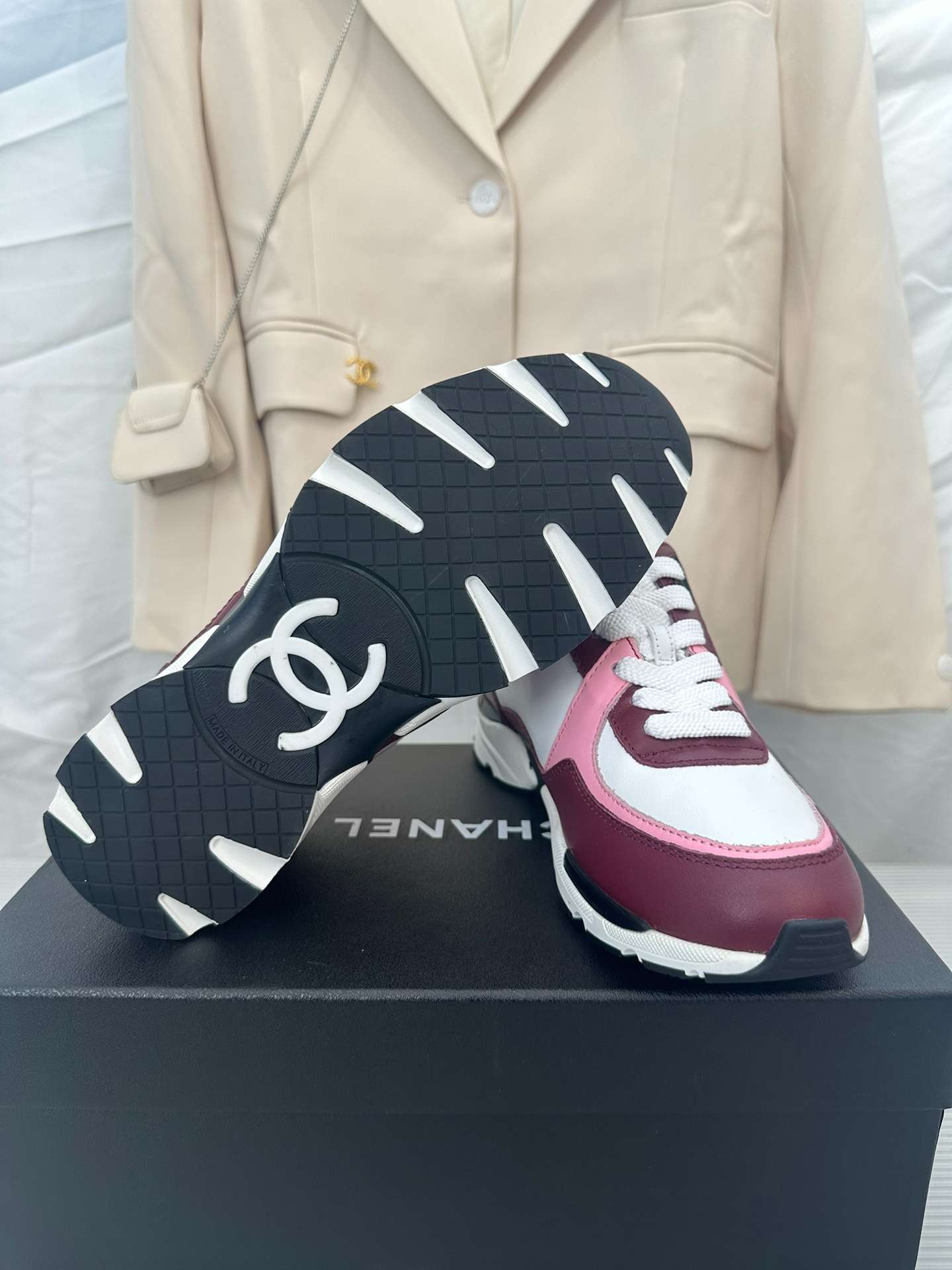 Ch**el Sneakers Pink For Women G45333 B14495 NS580