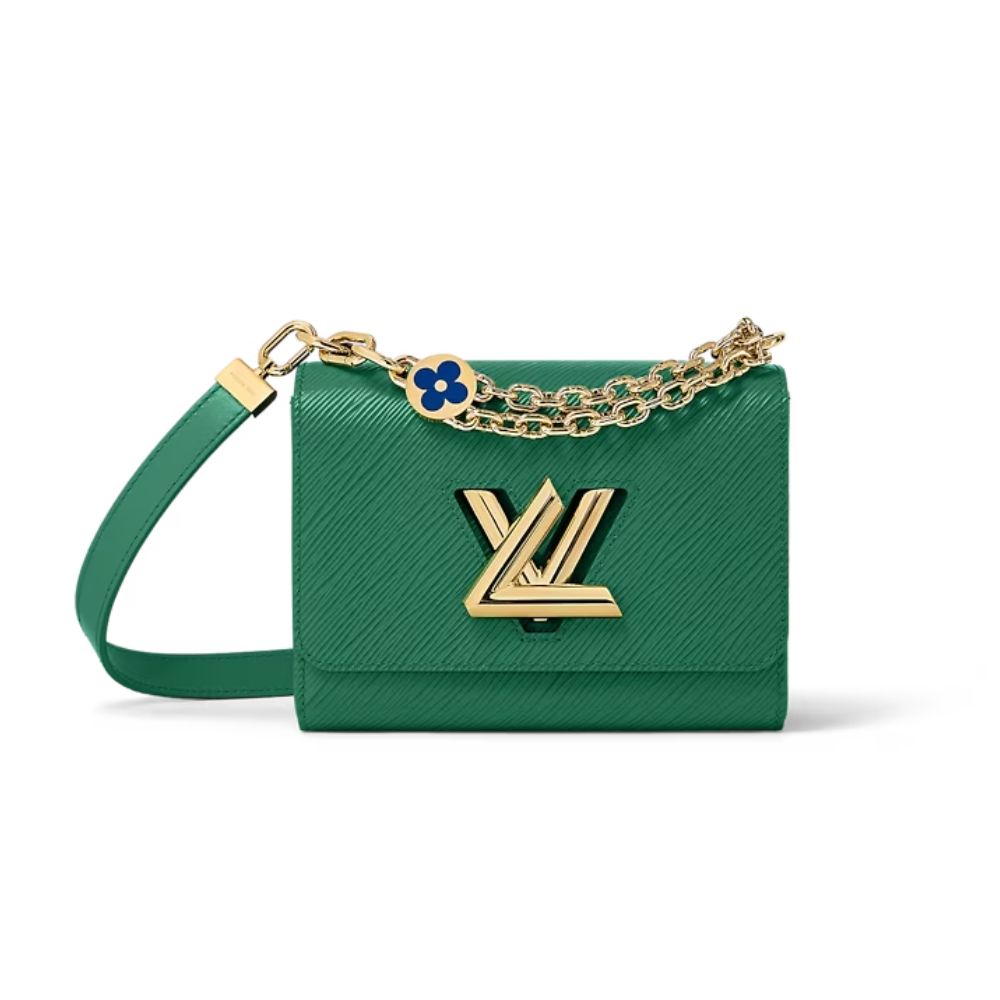 L0vis Vvtt0n Twist PM Green Bag For Women M21649- 7.5 Inches / 19 Cm