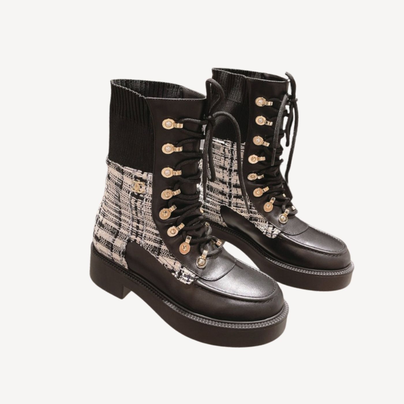 Ch**el Short Boots Black For Women