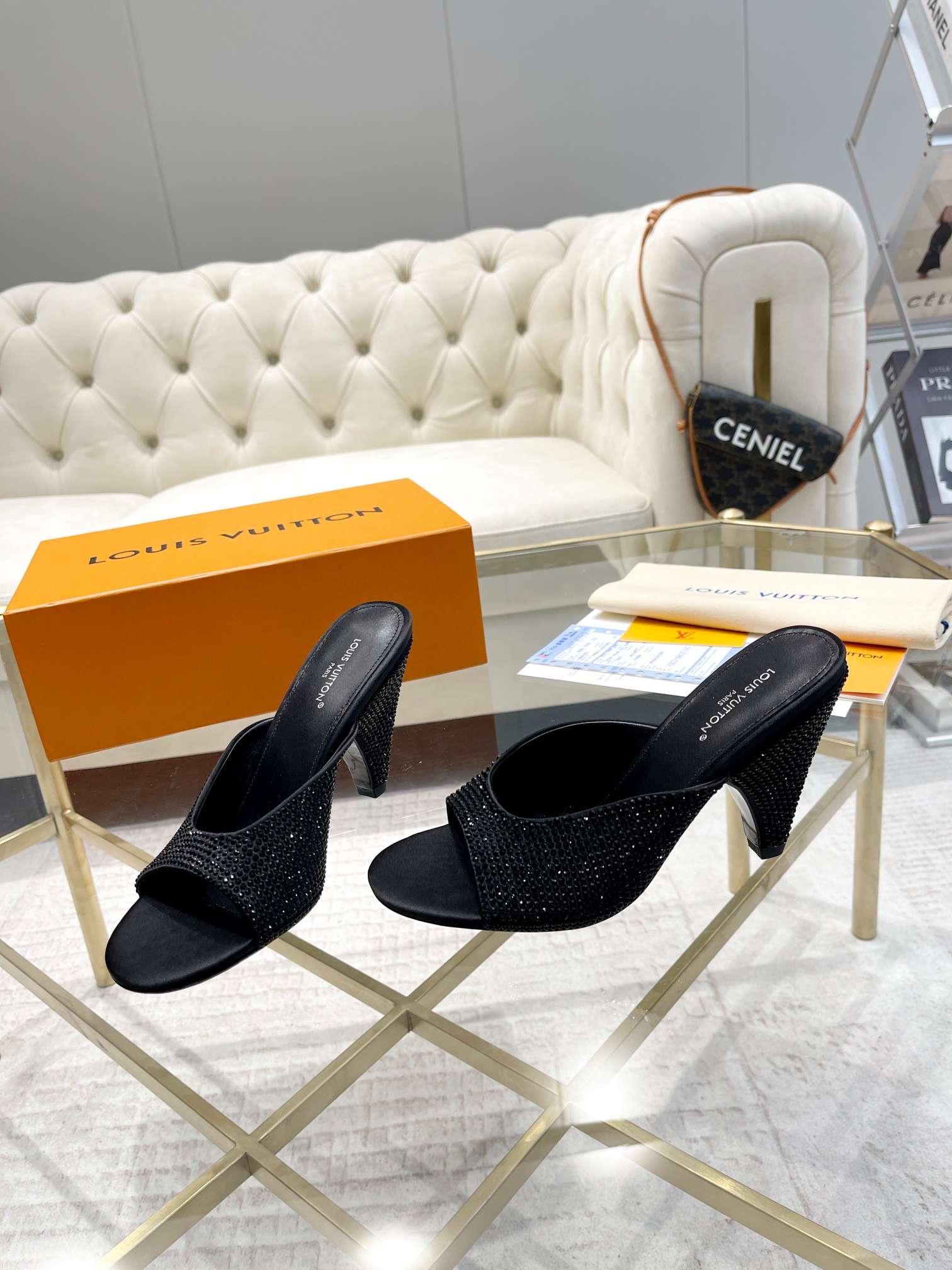 L0vis Vvtt0n S*per Mule Black For Women