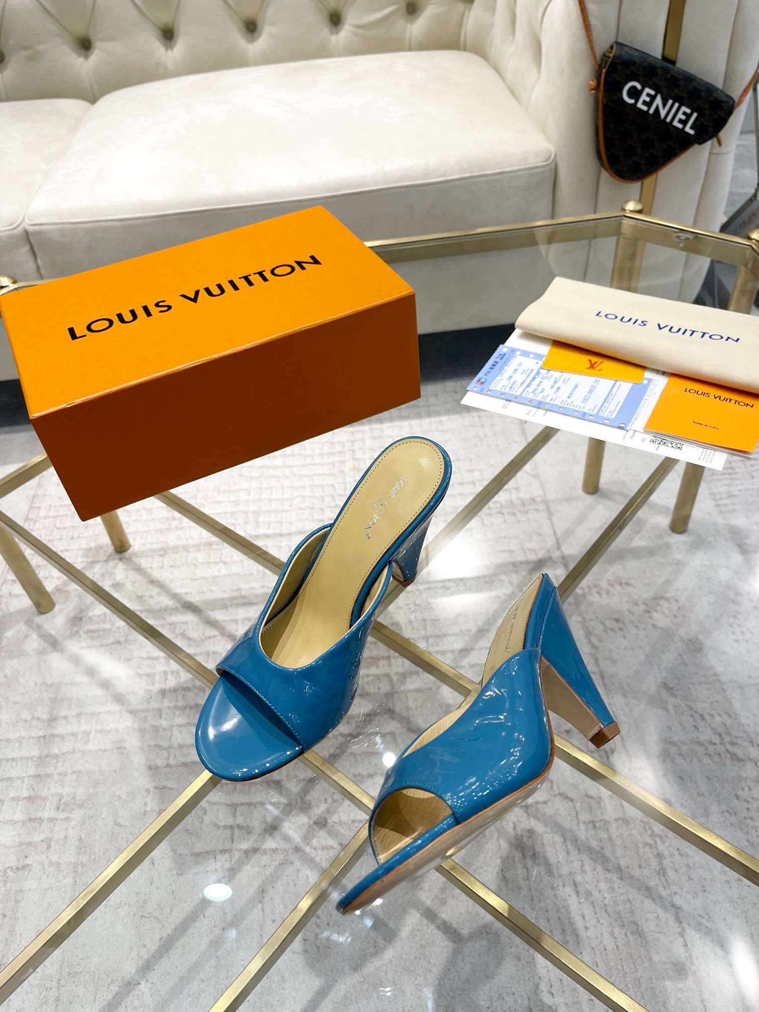 L0vis Vvtt0n S*per Mule Blue For Women