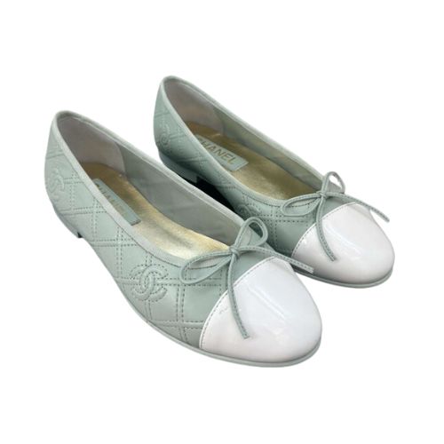 Ch**el Ballerina Logo Ballet Blue For Women