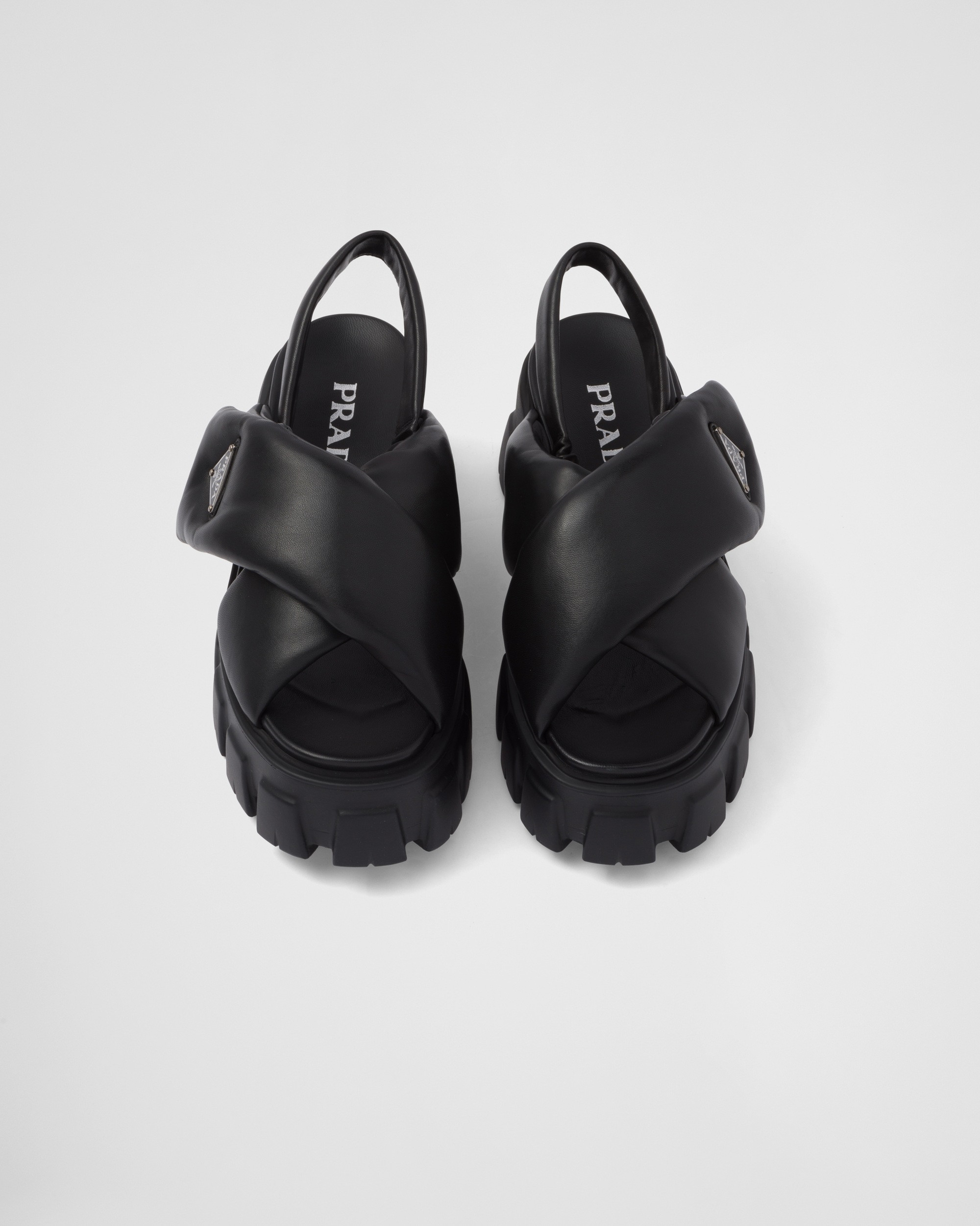 Monolith Padded Nappa Leather Sandals For Women 1X123N_2DL8_F0002_F_055