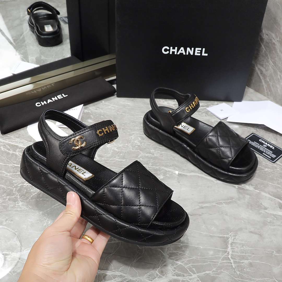 Ch**el Sandal Black For Women