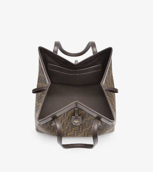 F**di Origami Large Brown Bag For Women 8BH415AFPMF1GL7 – 32.5 Cm/ 12.7 Inches