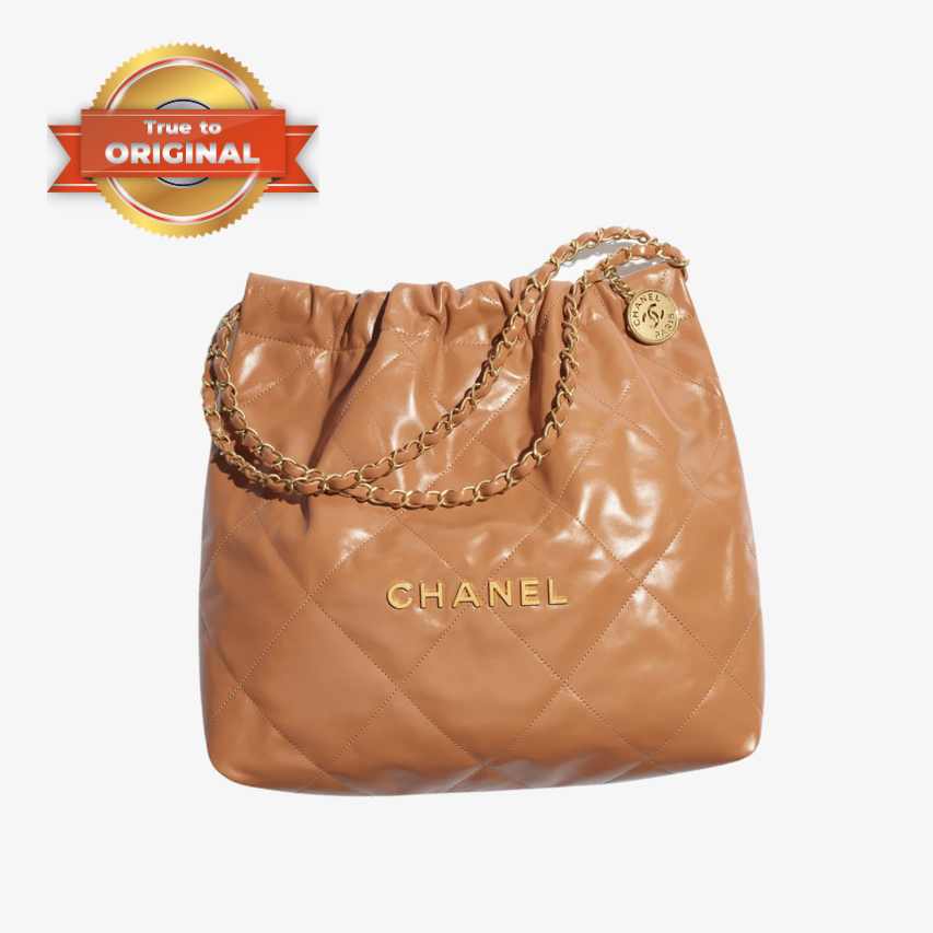 [True-to-ORIGINAL] Ch**el 22 Bag Camel For Women AS3261 B08037 NU907 – 16.4 Inches/42 Cm