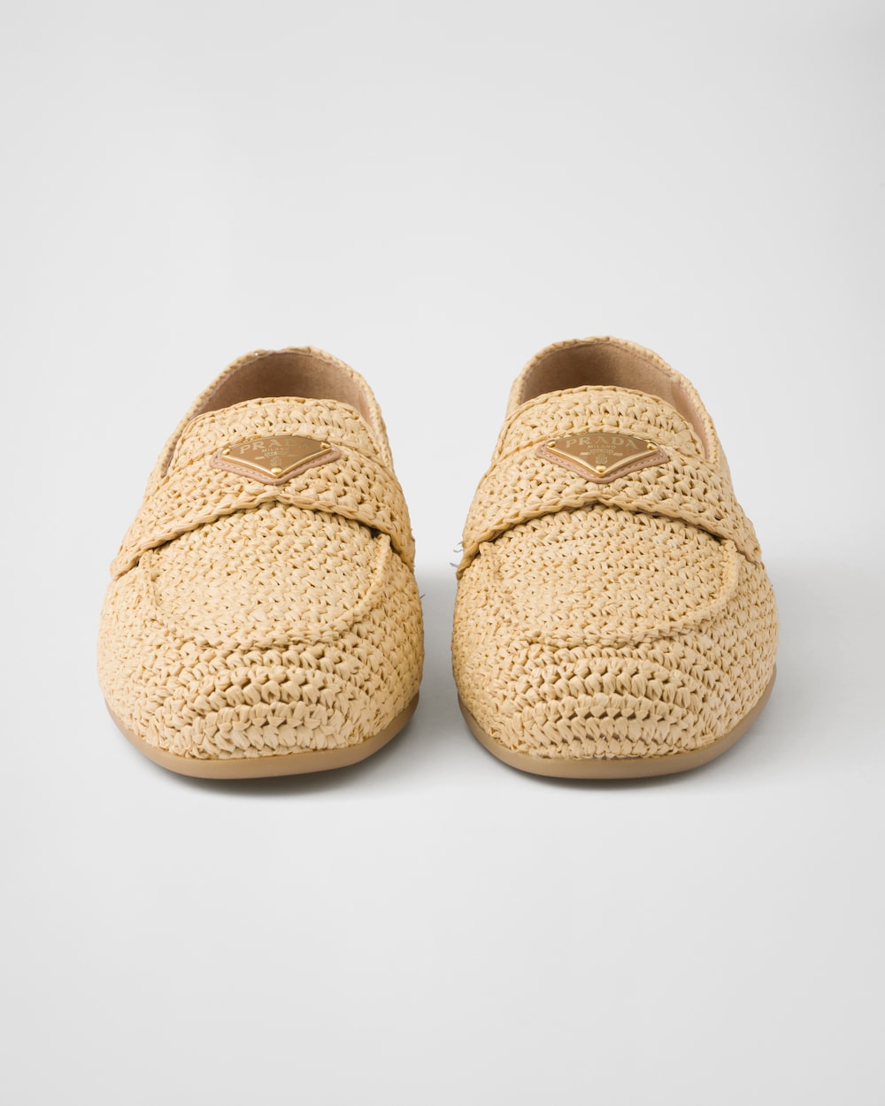 Pra*a Crochet Loafers Beige For Women 1D437N_2C2T_F0018_F_005