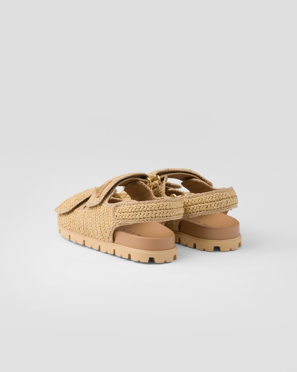 Pra*a Crochet Sandals Beige For Women 1X440N_2C2T_F0018_F_020