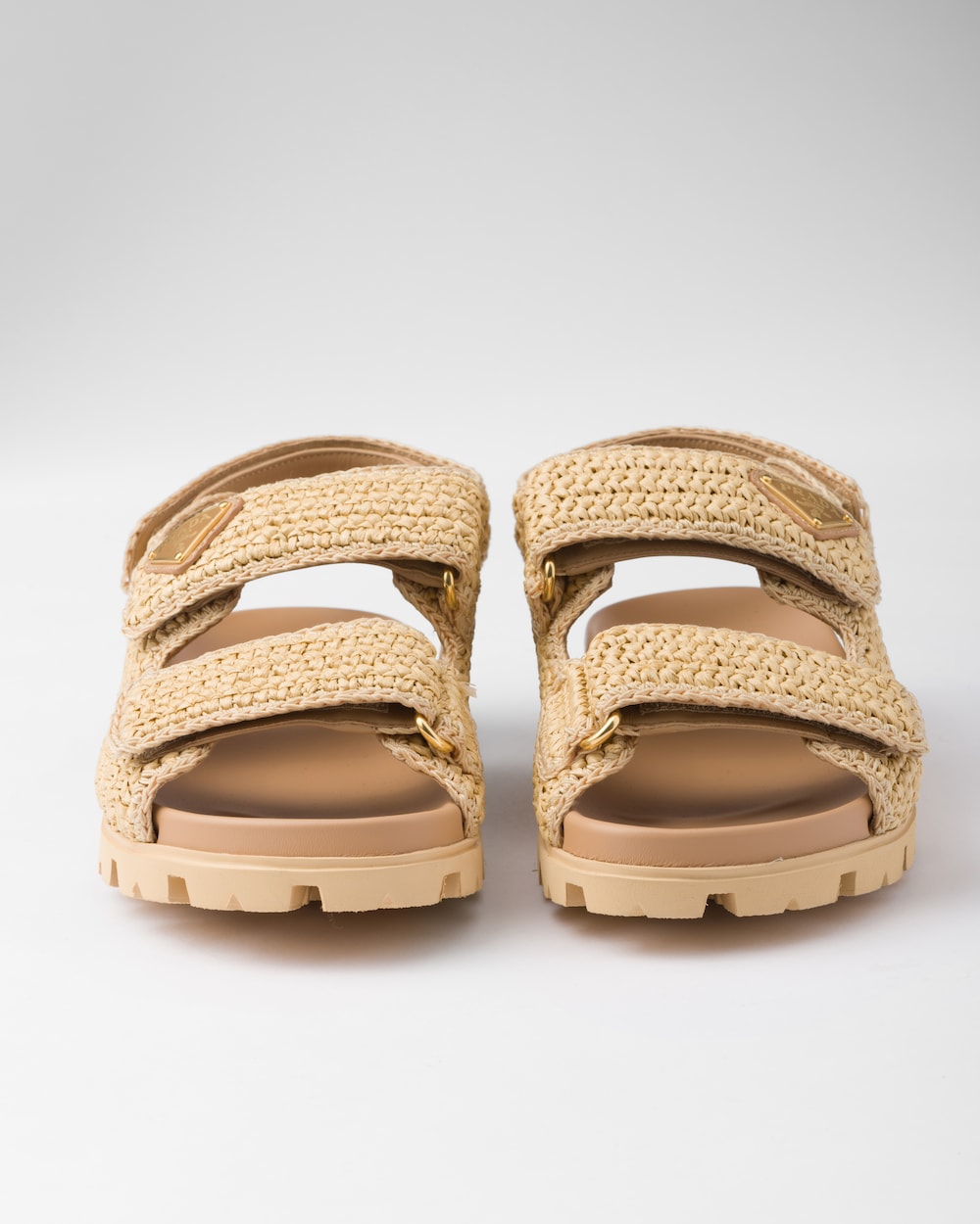 Pra*a Crochet Sandals Beige For Women 1X440N_2C2T_F0018_F_020