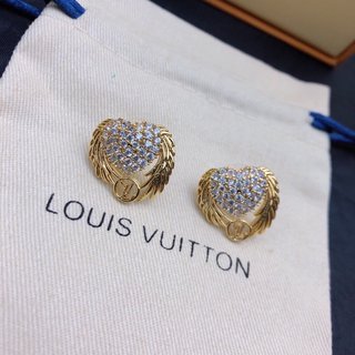 L0vis Vvtt0n D1am0nd Stud Earrings Gold For Women