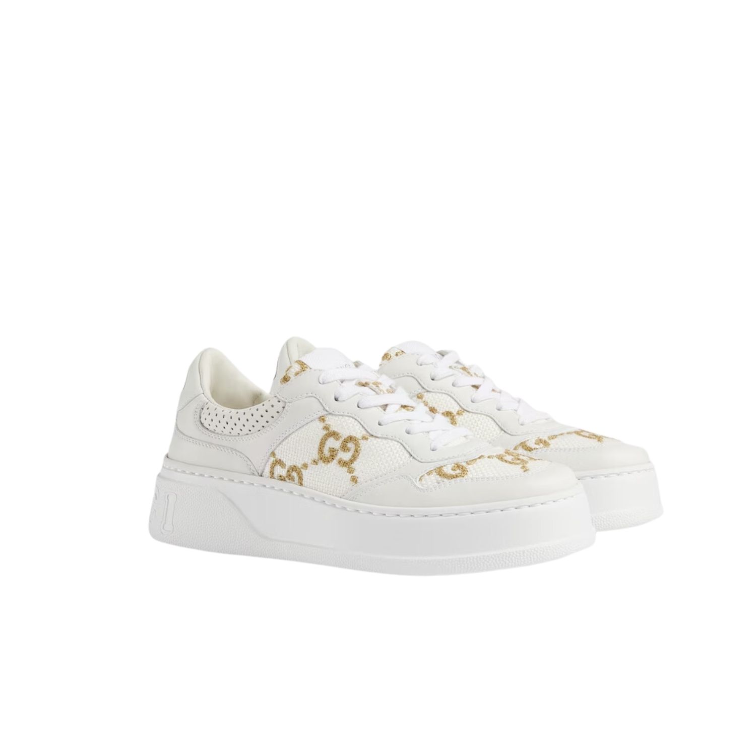 Gvc*1 GG Sneaker White For Women 670408 AACXG 9059
