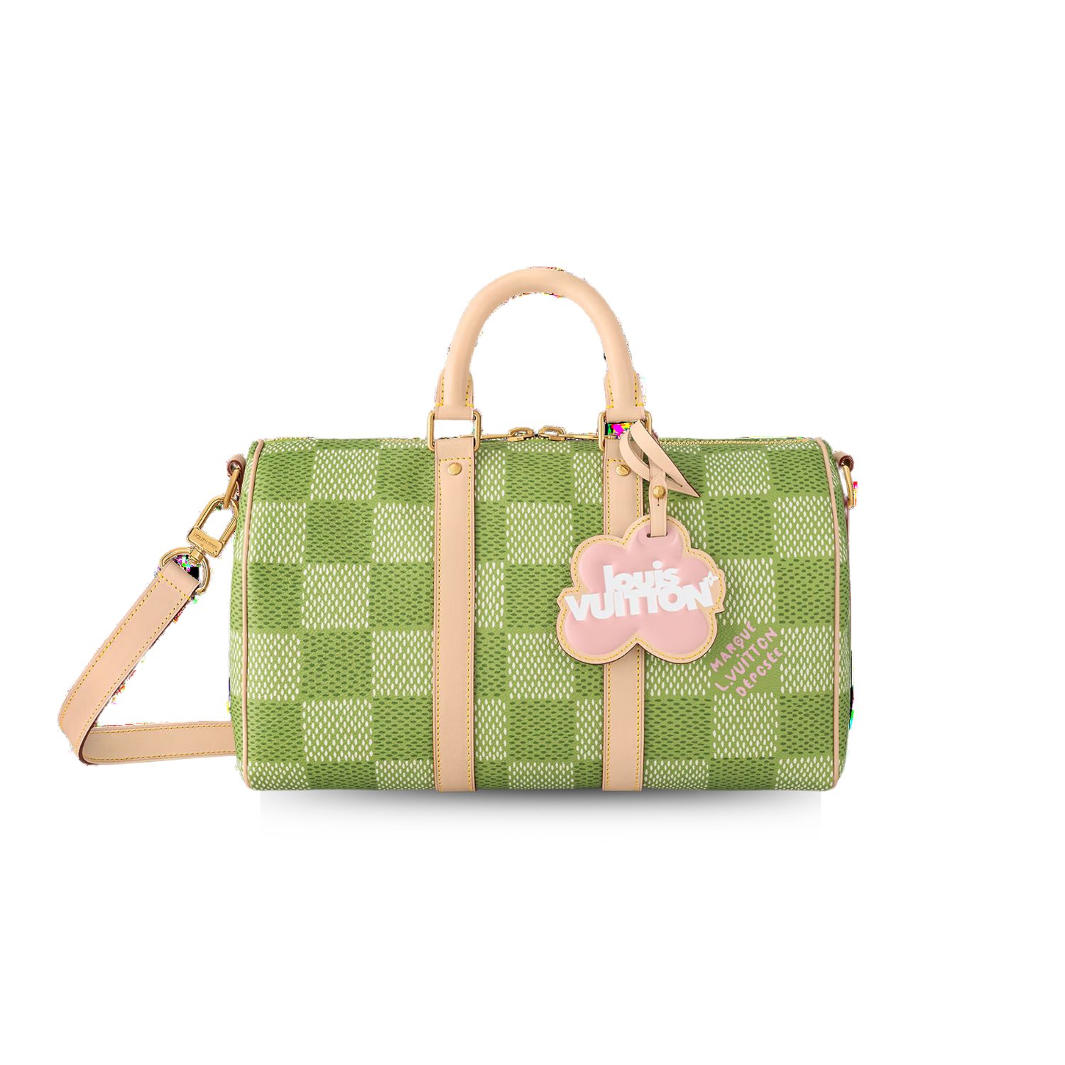 L0vis Vvtt0n Keepall Bandoulière 35 Green 13.4 Inches/ 34 Cm N40671