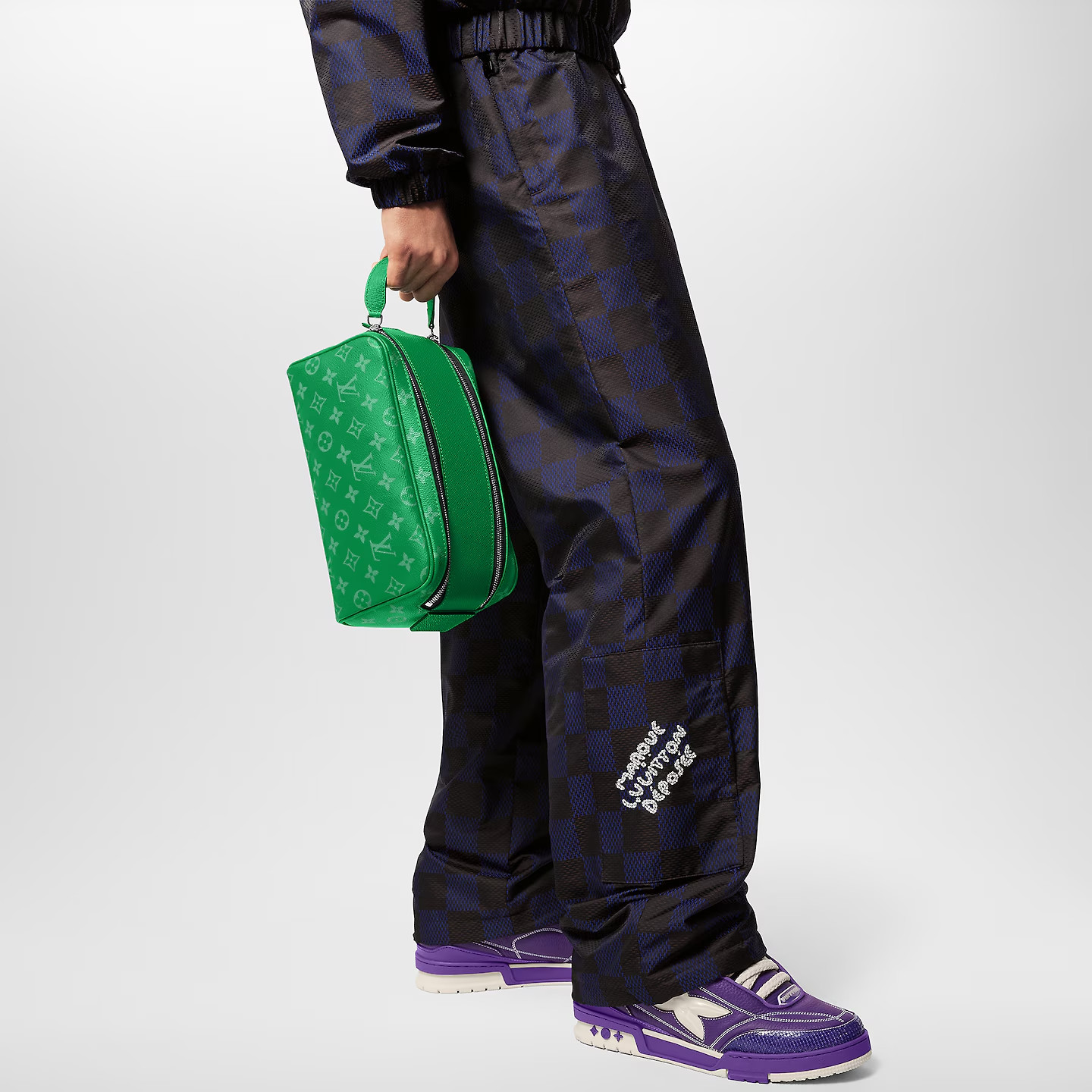 L0vis Vvtt0n Dopp Kit Bag Green 11in/28cm M31013