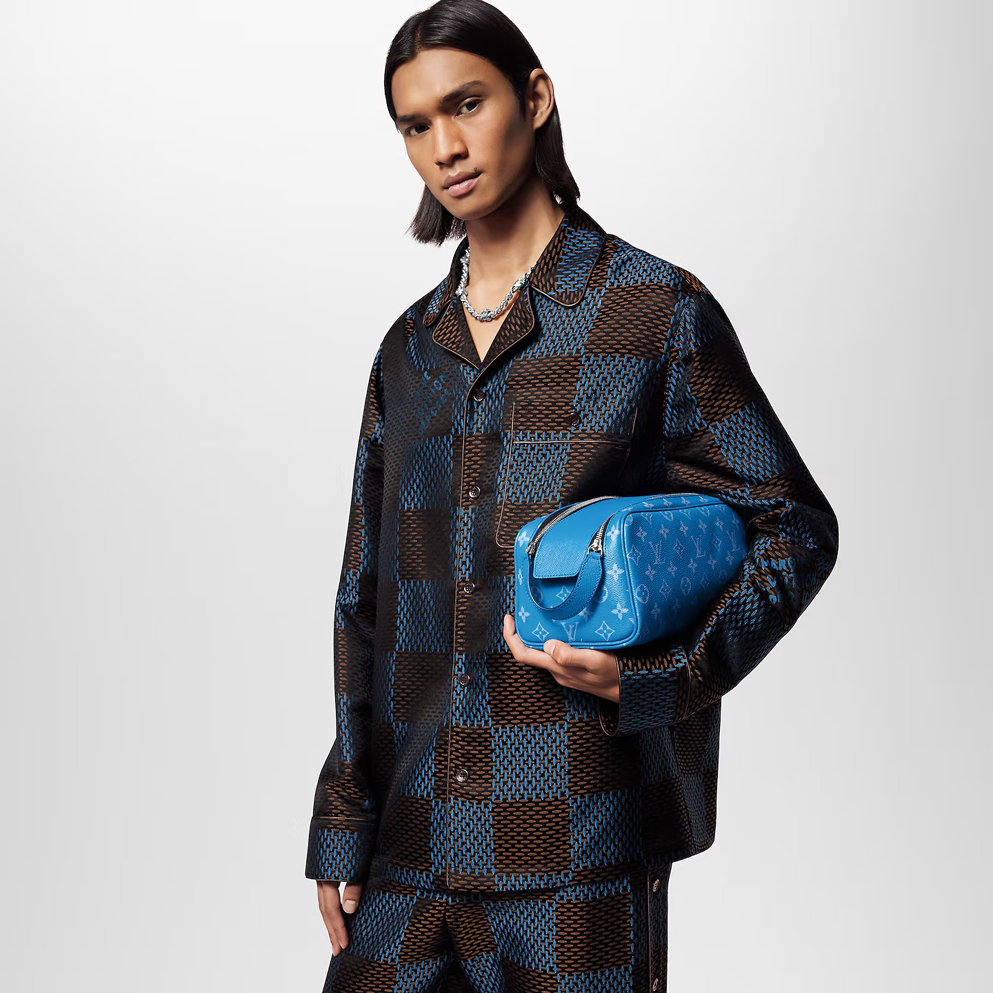 L0vis Vvtt0n Dopp Kit Bag Blue 11in/28cm M31037