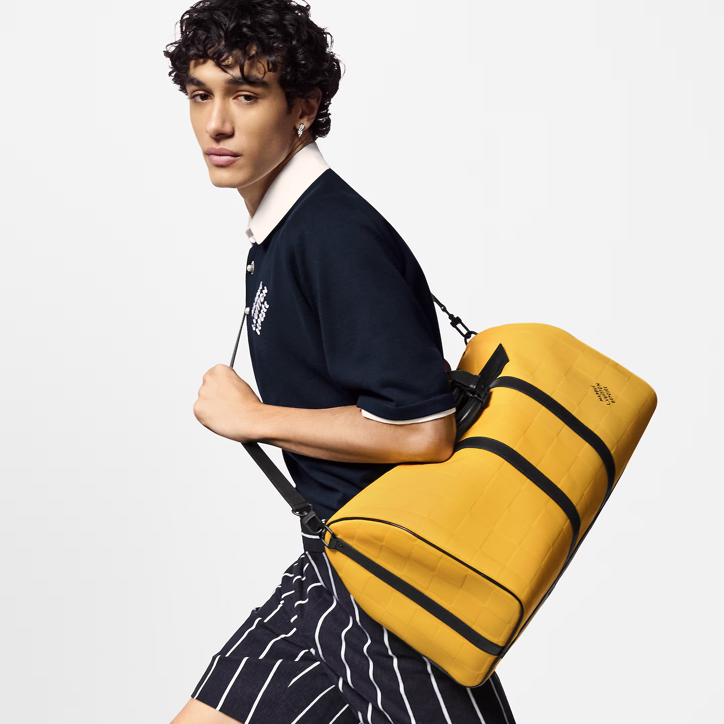 L0vis Vvtt0n Keepall Bandoulière 50 Bag Yellow 19,7in/50cm M25019