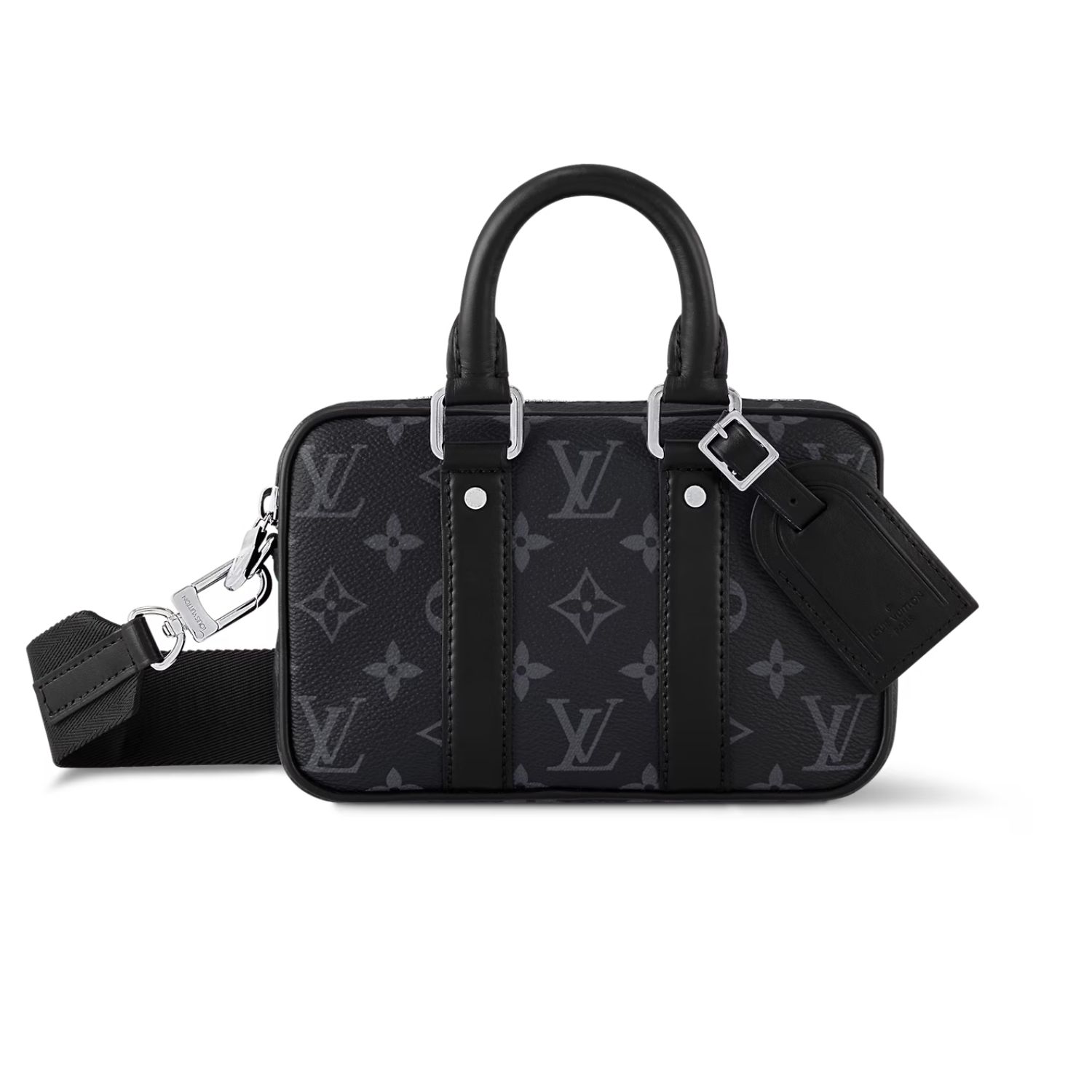 L0vis Vvtt0n Nano Porte Documents Voyage Bag Black For Men 7.9in/20cm M82770