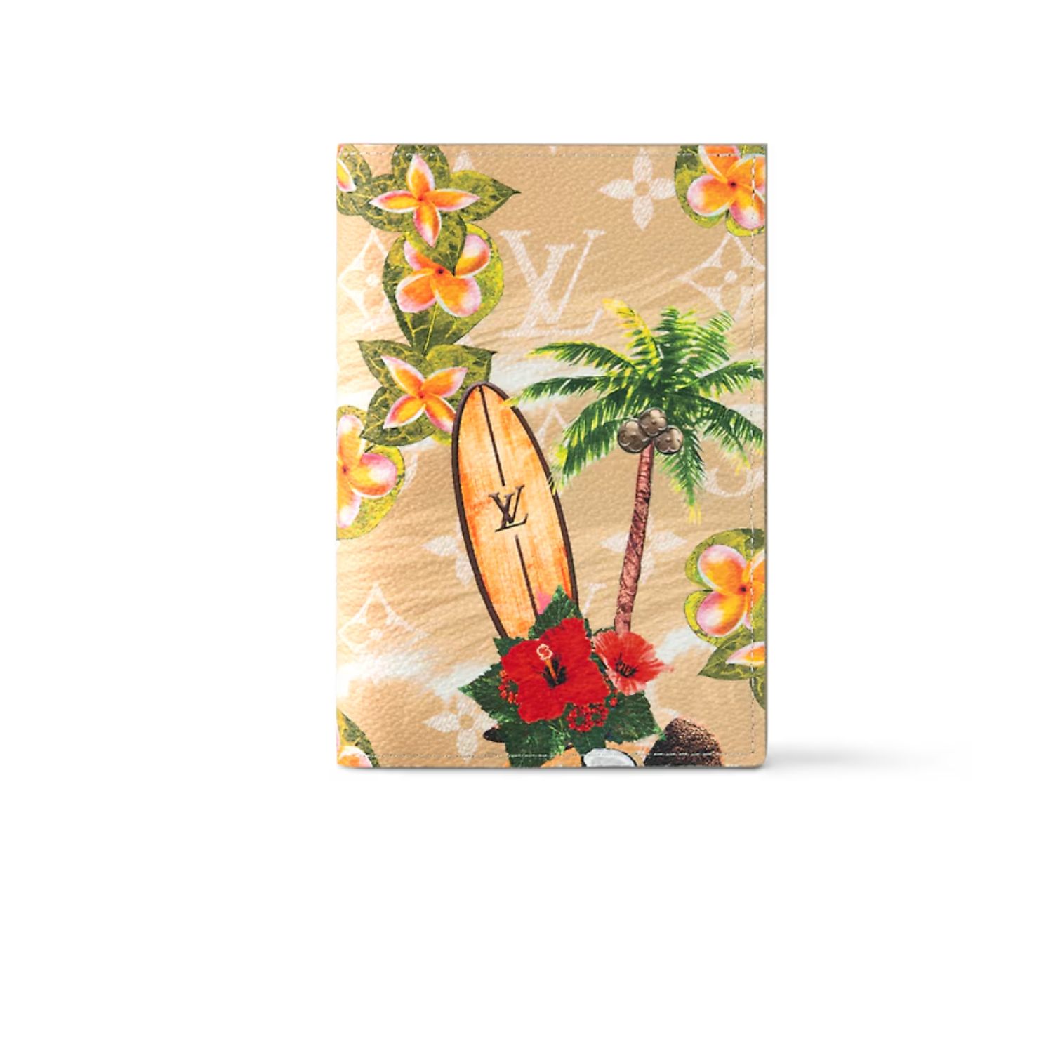 L0vis Vvtt0n Passport Cover Wallet Yellow For Men 5.5in/14cm M83611