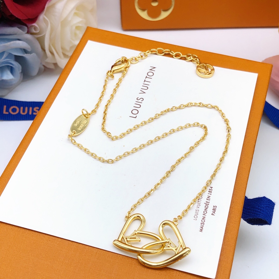 L0vis Vvtt0n Love Necklace Gold For Women