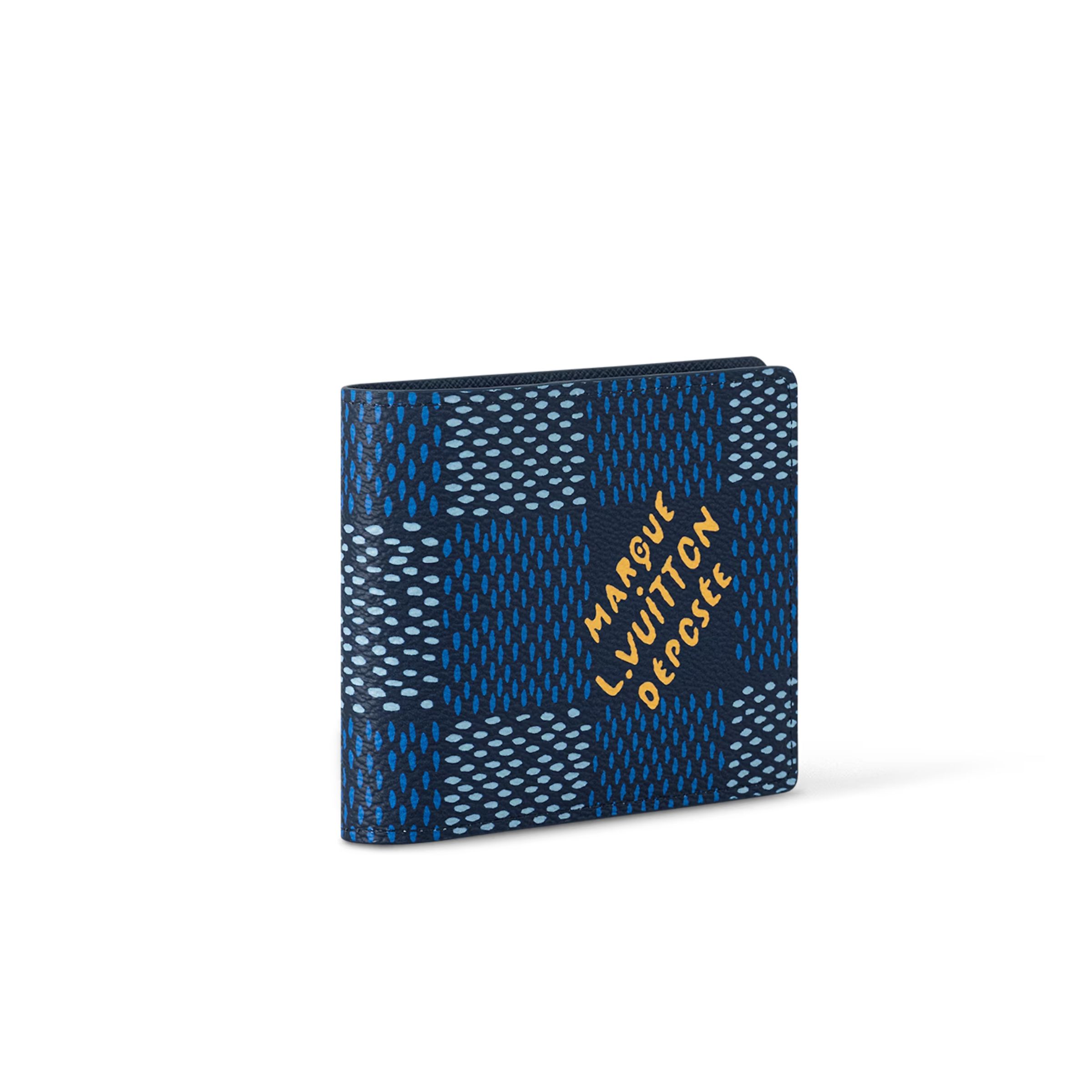 L0vis Vvtt0n Multiple Wallet Blue For Men 4.5 Inches/ 11.5 Cm N40676