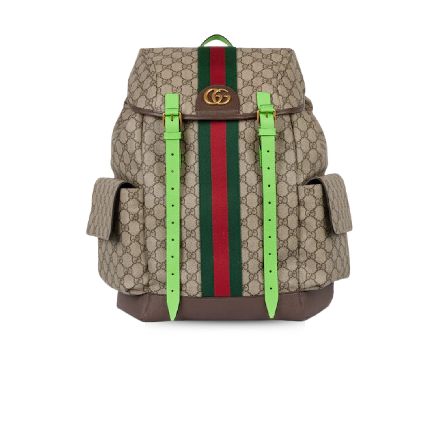 Gvc*1 Ophidia Medium Backpack Beige For Men 15.7 in/ 40 cm 598140 FADEB 9750