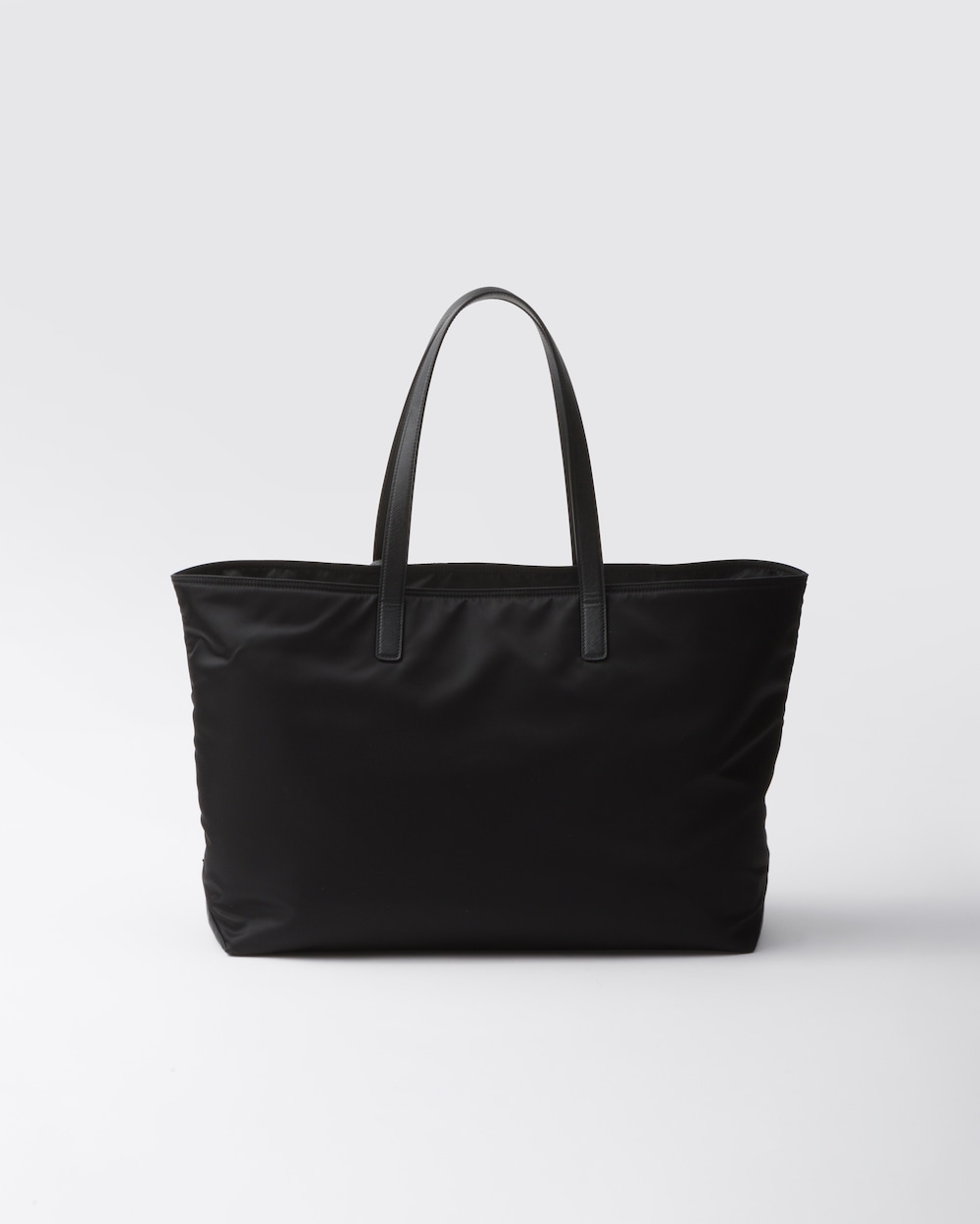 Pra*a Re-Edition 1978 Large Re-Nylon And Saffiano Tote Bag Black For Women 16.9 Inches/ 43 Cm 1BG527_R064_F0002_V_OOO