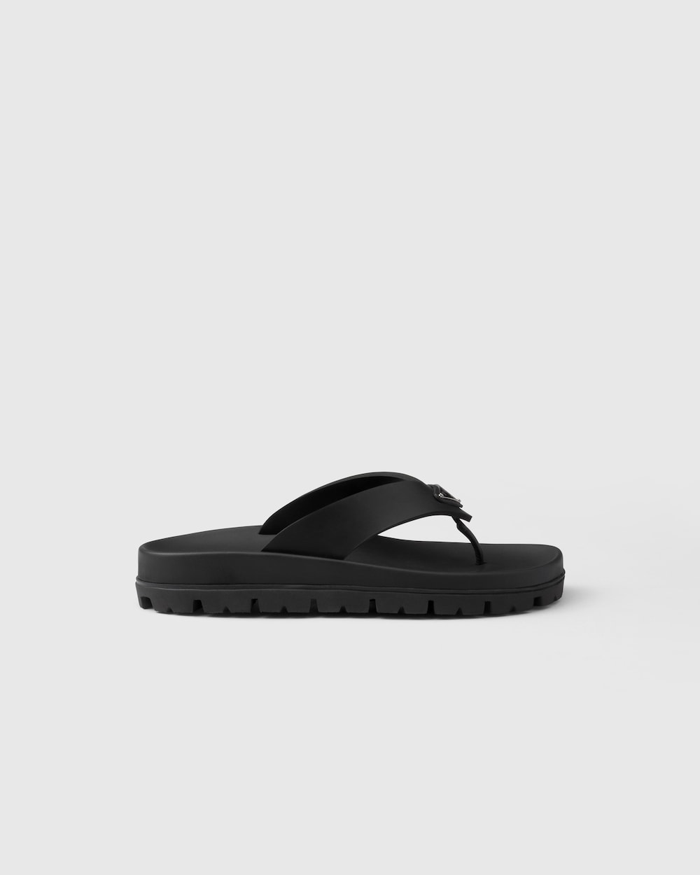 Pra*a Rubber Thong Sandals Black For Women 1Y420N_3LKK_F0002_F_020