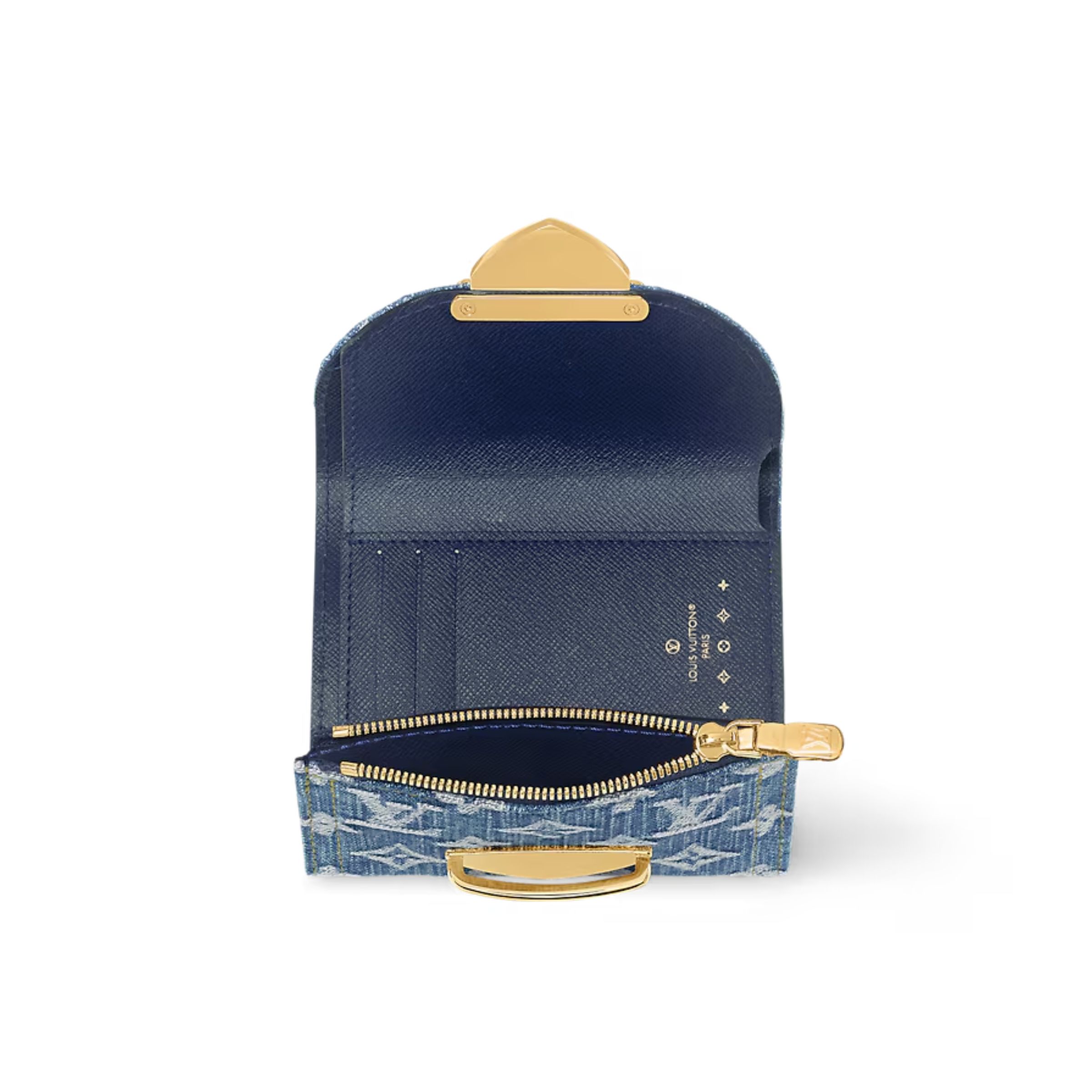 L0vis Vvtt0n Victorine Wallet Blue For Women 4.7 Inches/ 12 Cm M82959