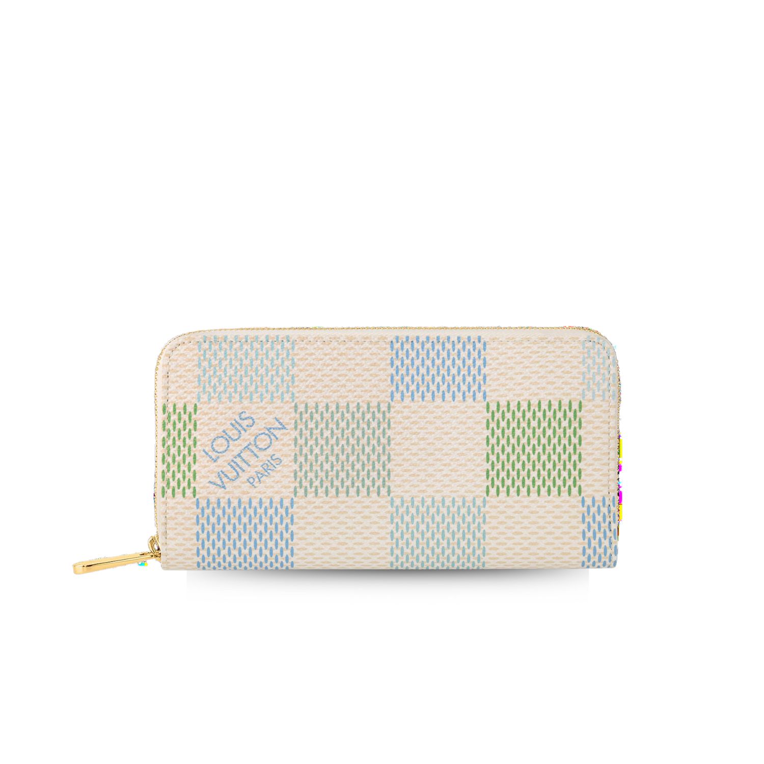 L0vis Vvtt0n Zippy Wallet Green For Women 7.7 Inches/ 19.5 Cm N40748