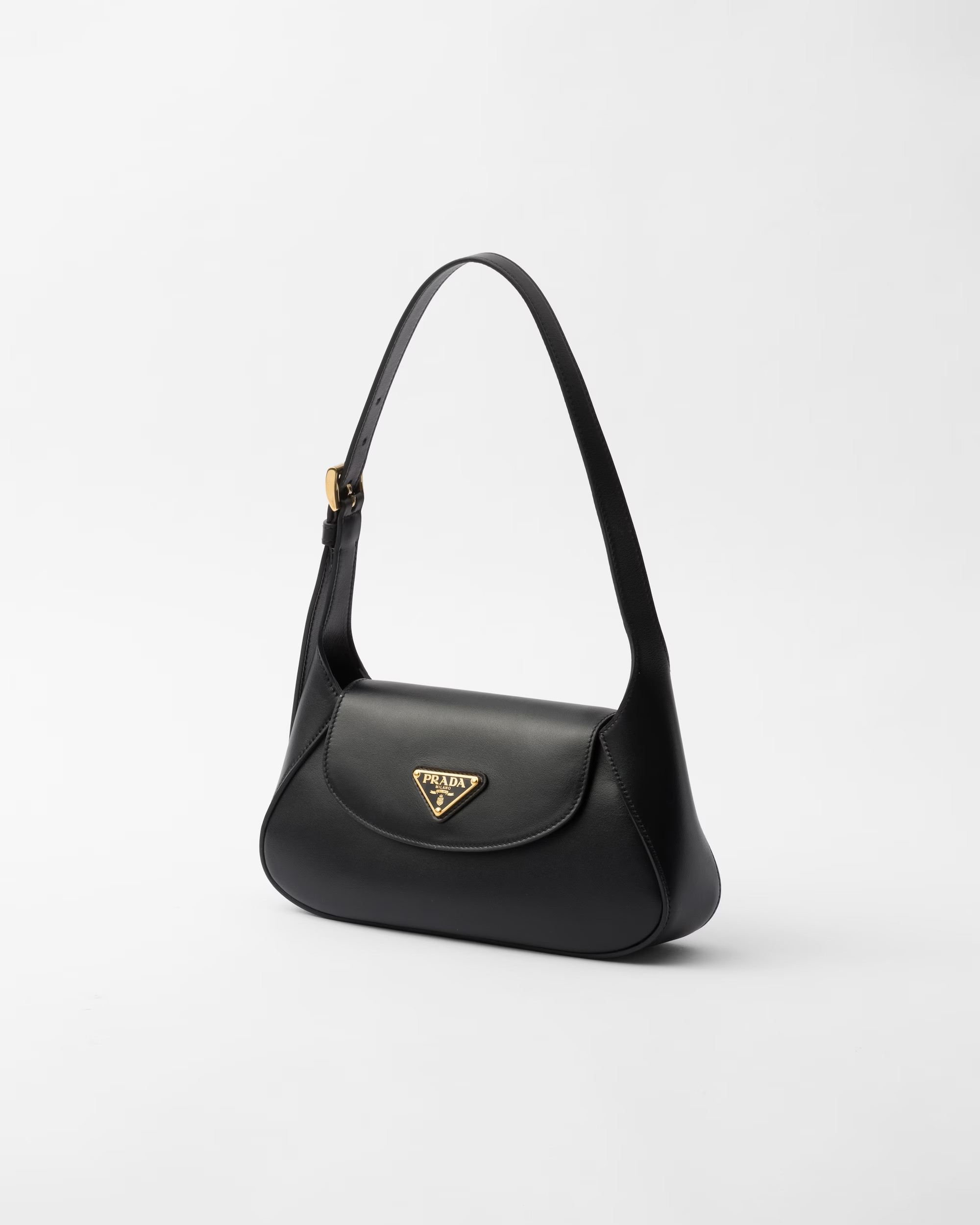 Pra*a Small Shoulder Bag Black For Women 9,8in/25cm