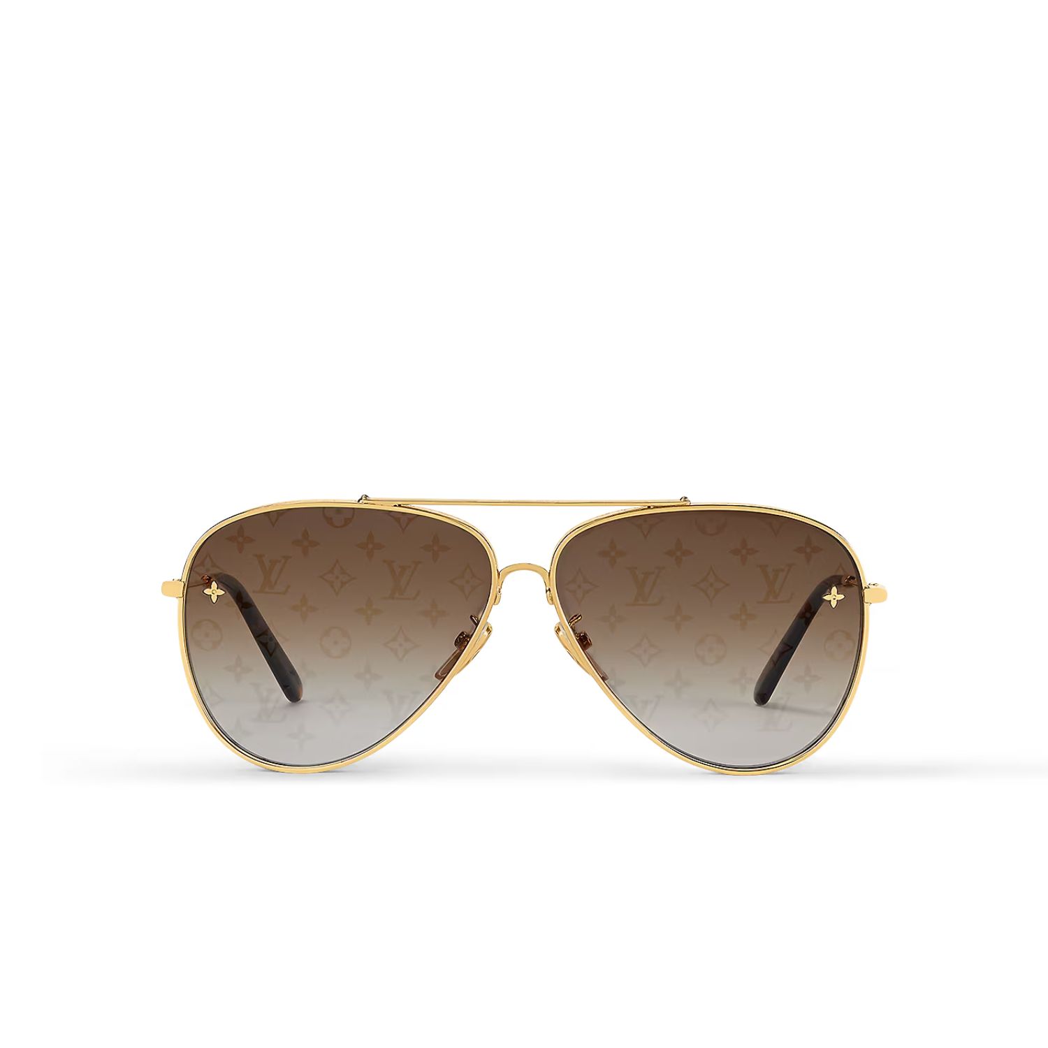 L0vis Vvtt0n The LV Pilot Sunglasses Gold For Women Z1620U
