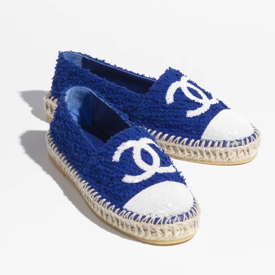 Ch**el Espadrilles Dark Blue For Women- G45602 B16099 NW246