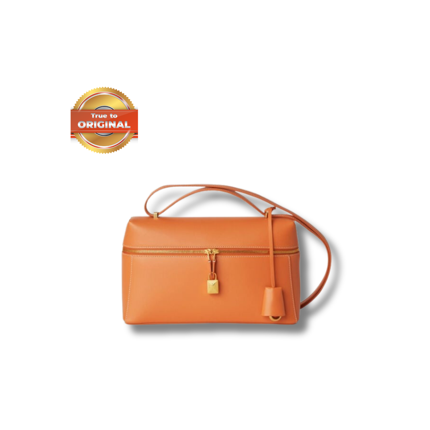 [True-to-ORIGINAL] L0r0 P1ana Extra Bag L27 Cinnamon Orange For Women 10.6in/27cm FAN3462 L0AX