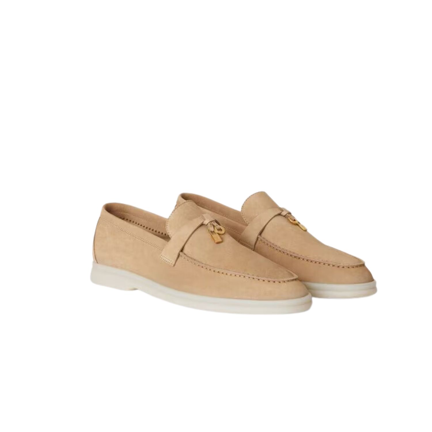 L0r0 P1ana Summer Charms Walk Loafers Sandstone For Women – FAE5444 D044