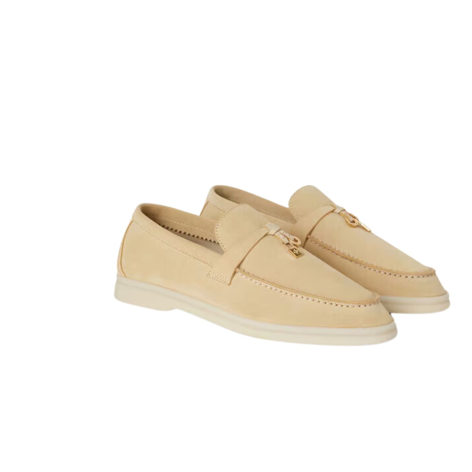 L0r0 P1ana Summer Charms Walk Loafers Beige For Women – FAE5444 2096