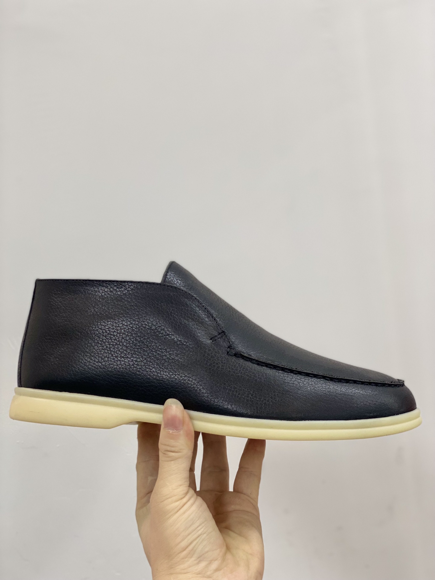 L0r0 P1ana Open Walk Ankle Boots Black For Men FAI3276