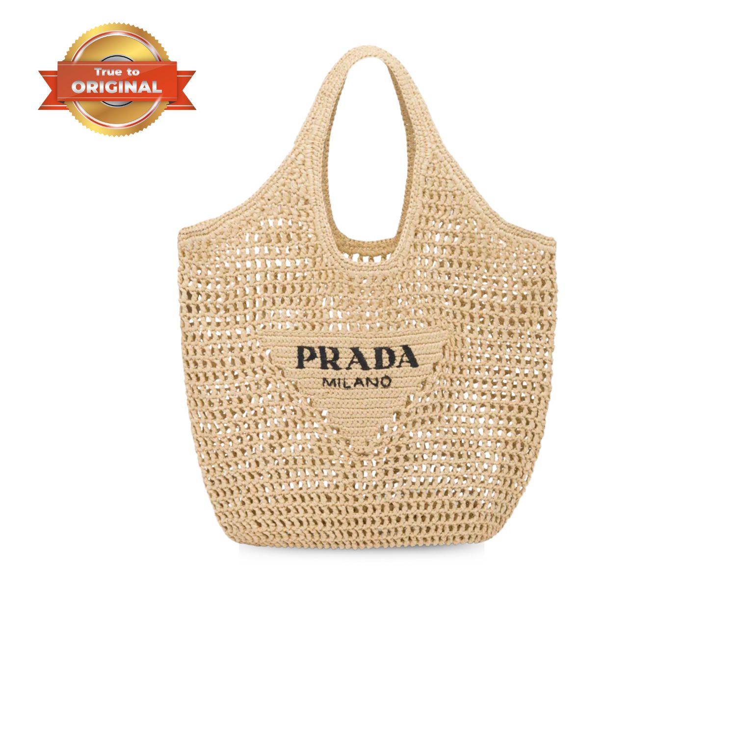 [True-to-ORIGINAL] Pra*a Raffia Tote Bag Beige For Women 1BG424_2A2T_F0018_V_OOO – 20.1 Inches / 51 Cm