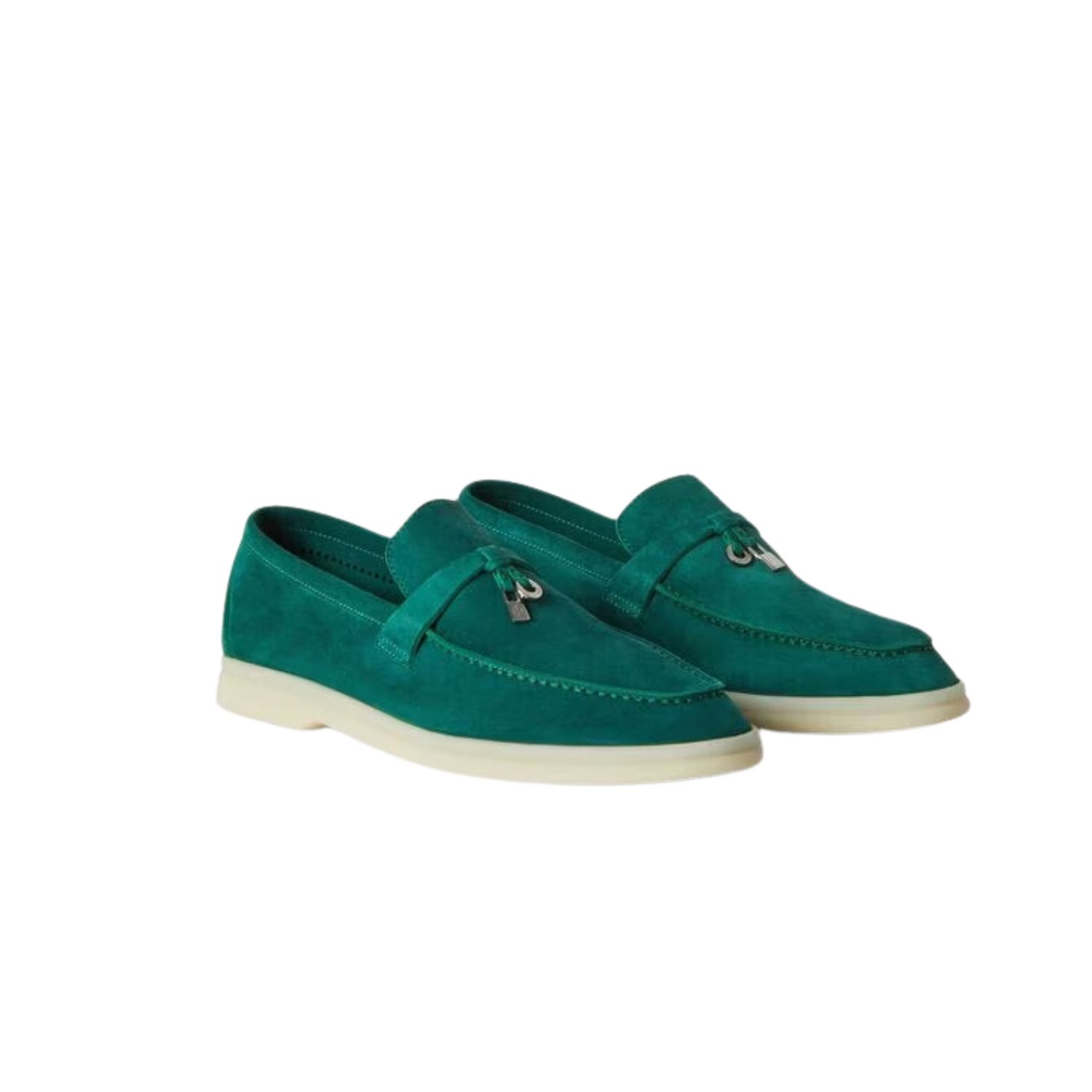 L0r0 P1ana Summer Charms Walk Loafers Green For Women – FAE5444 50RT