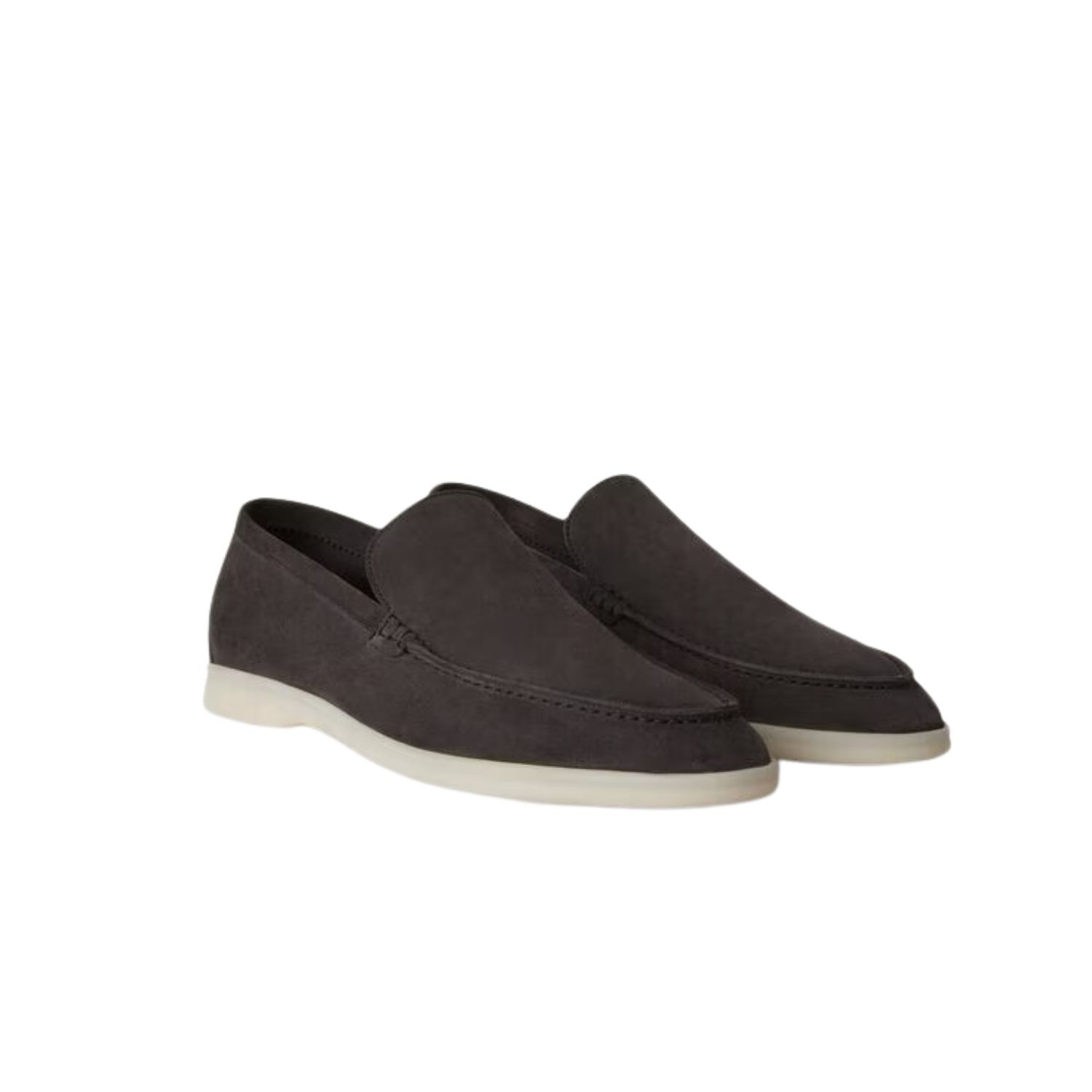 L0r0 P1ana Summer Walk Loafers Caviar For Men FAE8124_MB97