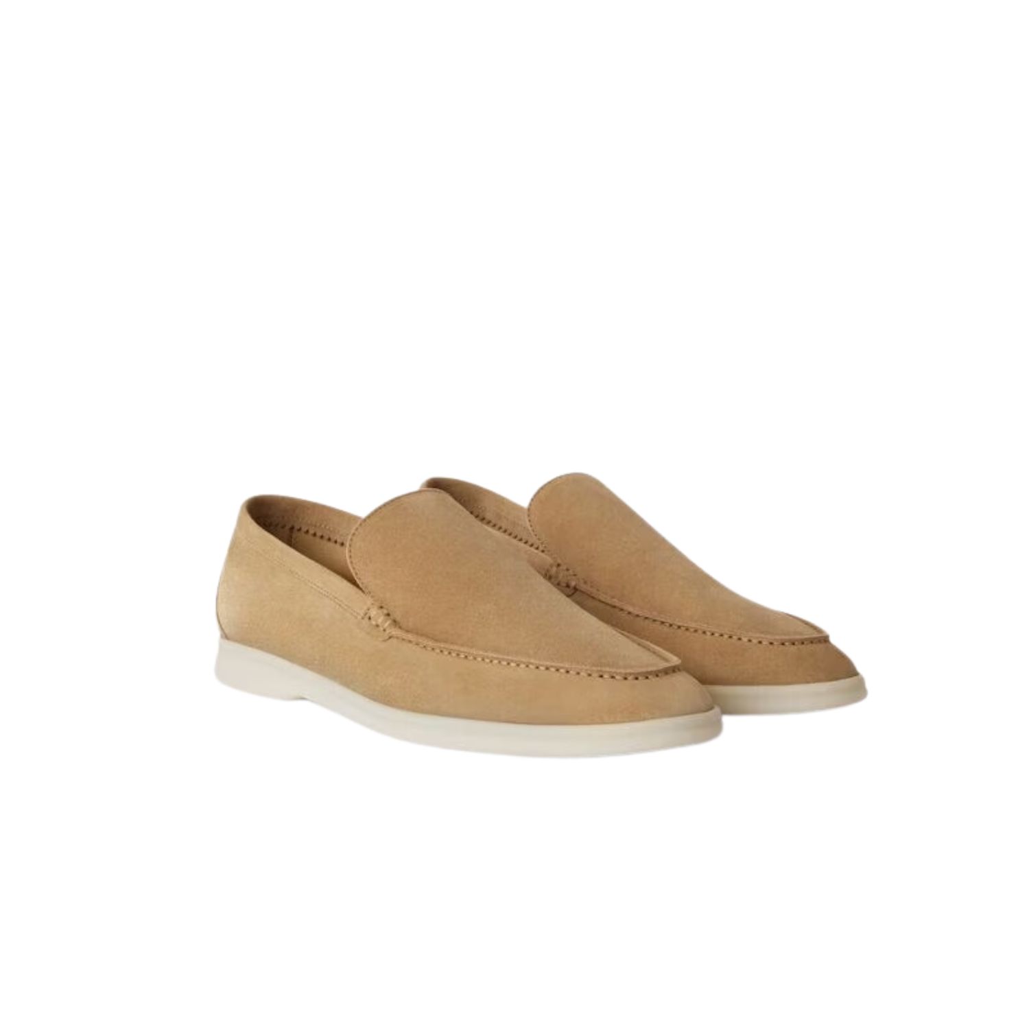 L0r0 P1ana Summer Walk Loafers Light Wood Smoke For Men FAE8124_H755