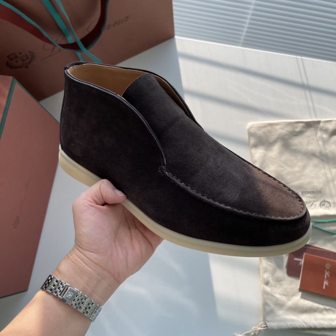 L0r0 P1ana Open Walk Boots Chocolate For Women – FAE9959 H026