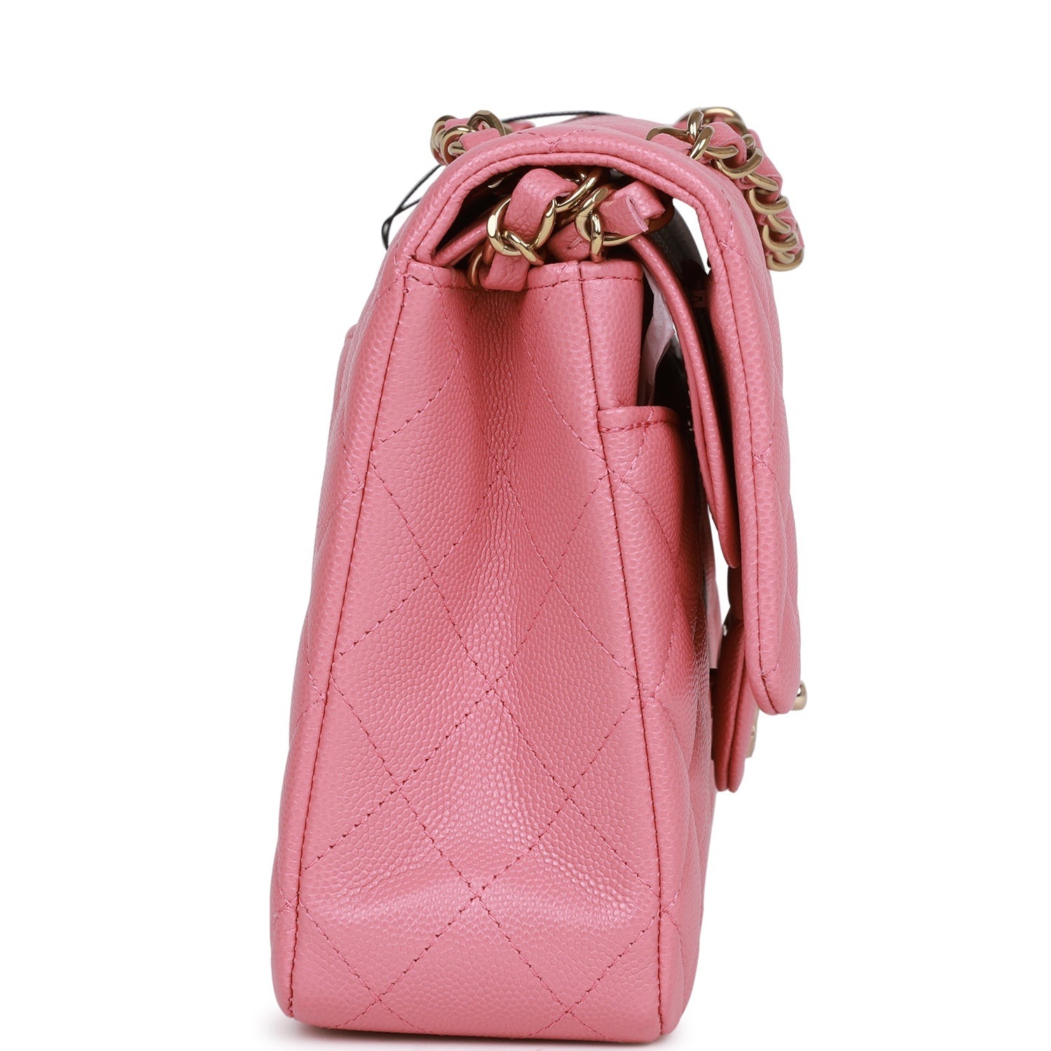 [True-to-ORIGINAL] Ch**el Medium Classic Double Flap Bag Dark Pink For Women 10in/25.5cm