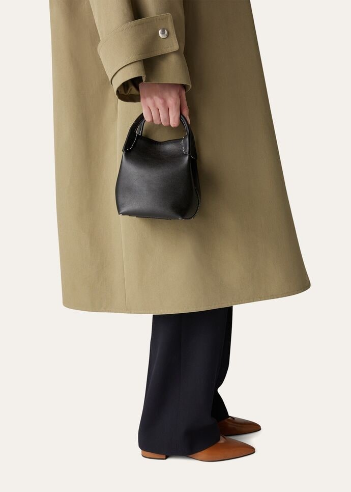 [True-to-ORIGINAL]L0r0 P1ana Micro Bale Bag Black For Women 5.2 in/ 13 cm FAN0807 8000